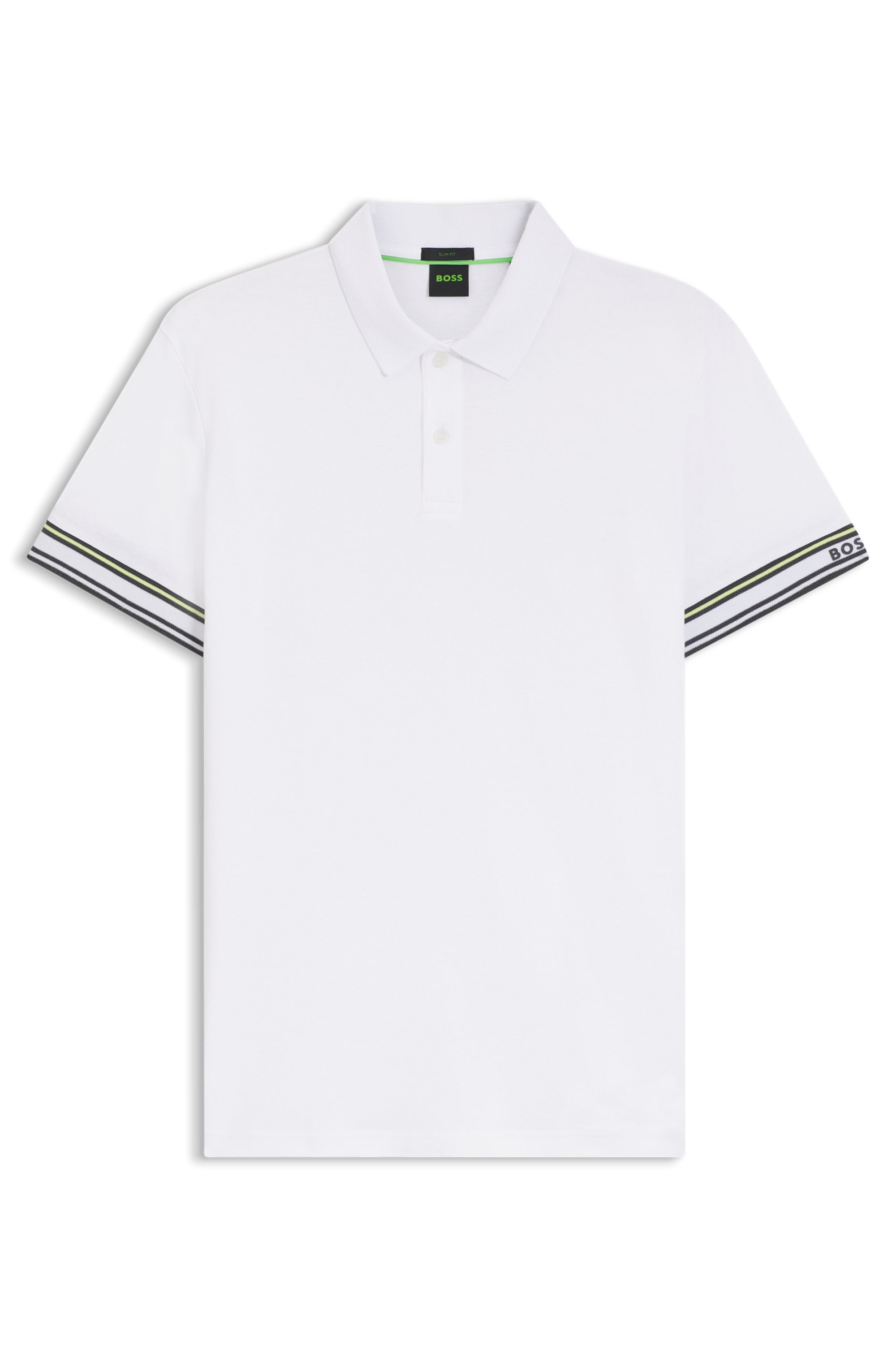 BOSS GREEN Poloshirt »Polo Zone« mit Piqué-Streifen und einem Logo am Ärmel