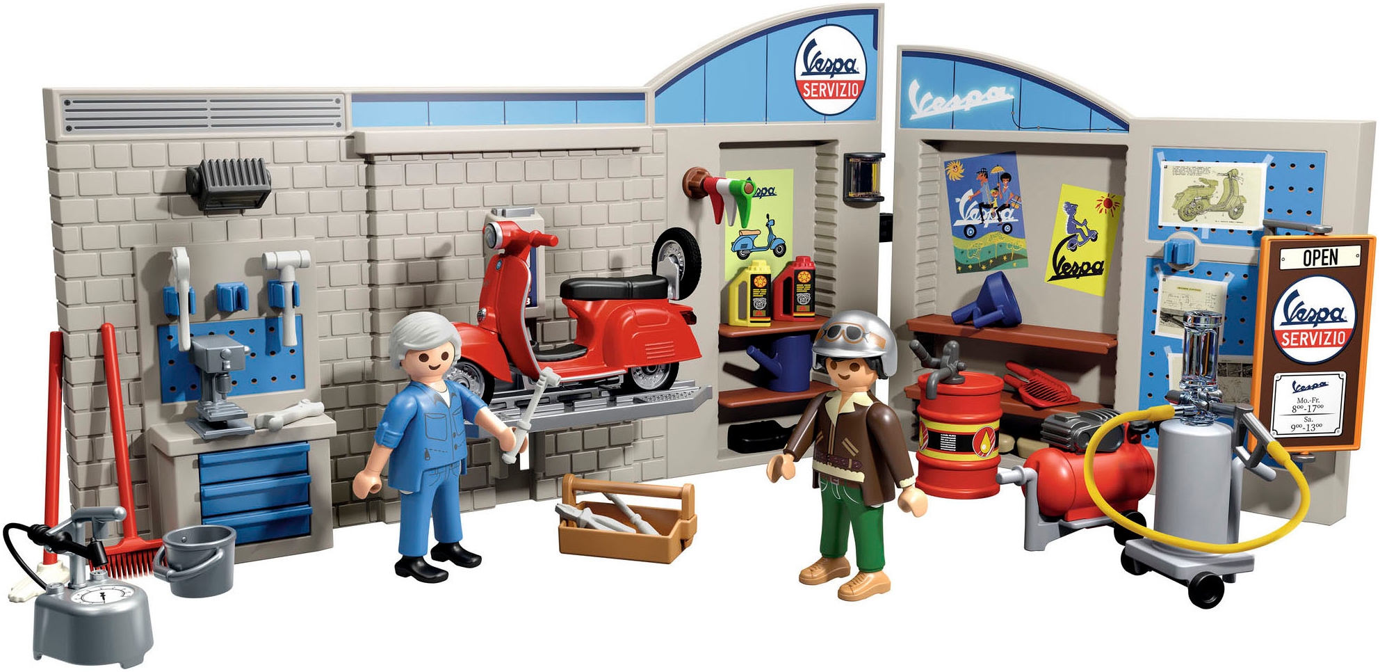 Playmobil® Konstruktions-Spielset »60s Vespa Garage (71620), Vespa«, (88 St.), Made in Europe