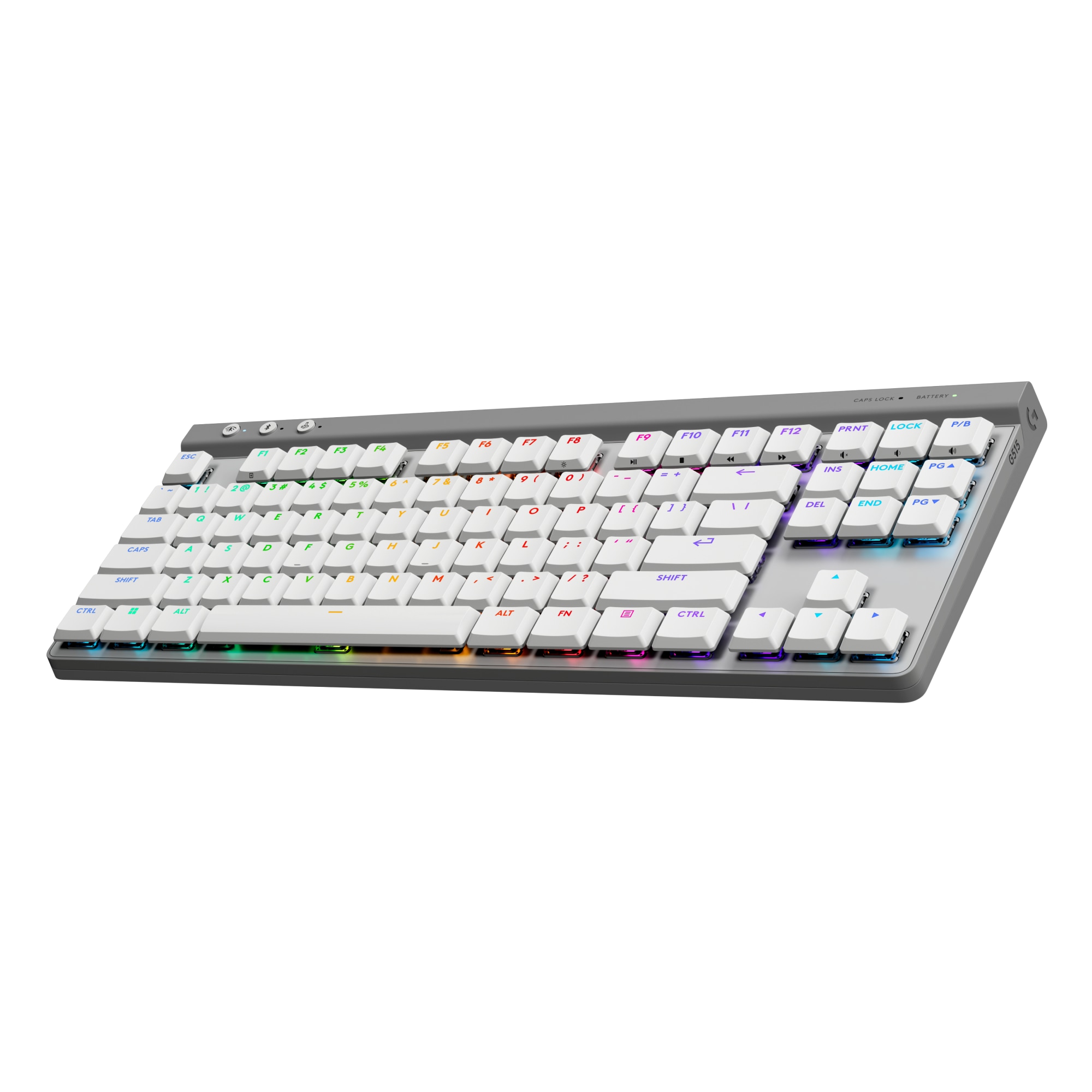 Logitech Gaming-Tastatur »G515 LIGHTSPEED TKL - WHITE - DEU - EMEA28i-935«, (USB-Anschluss), kabellos