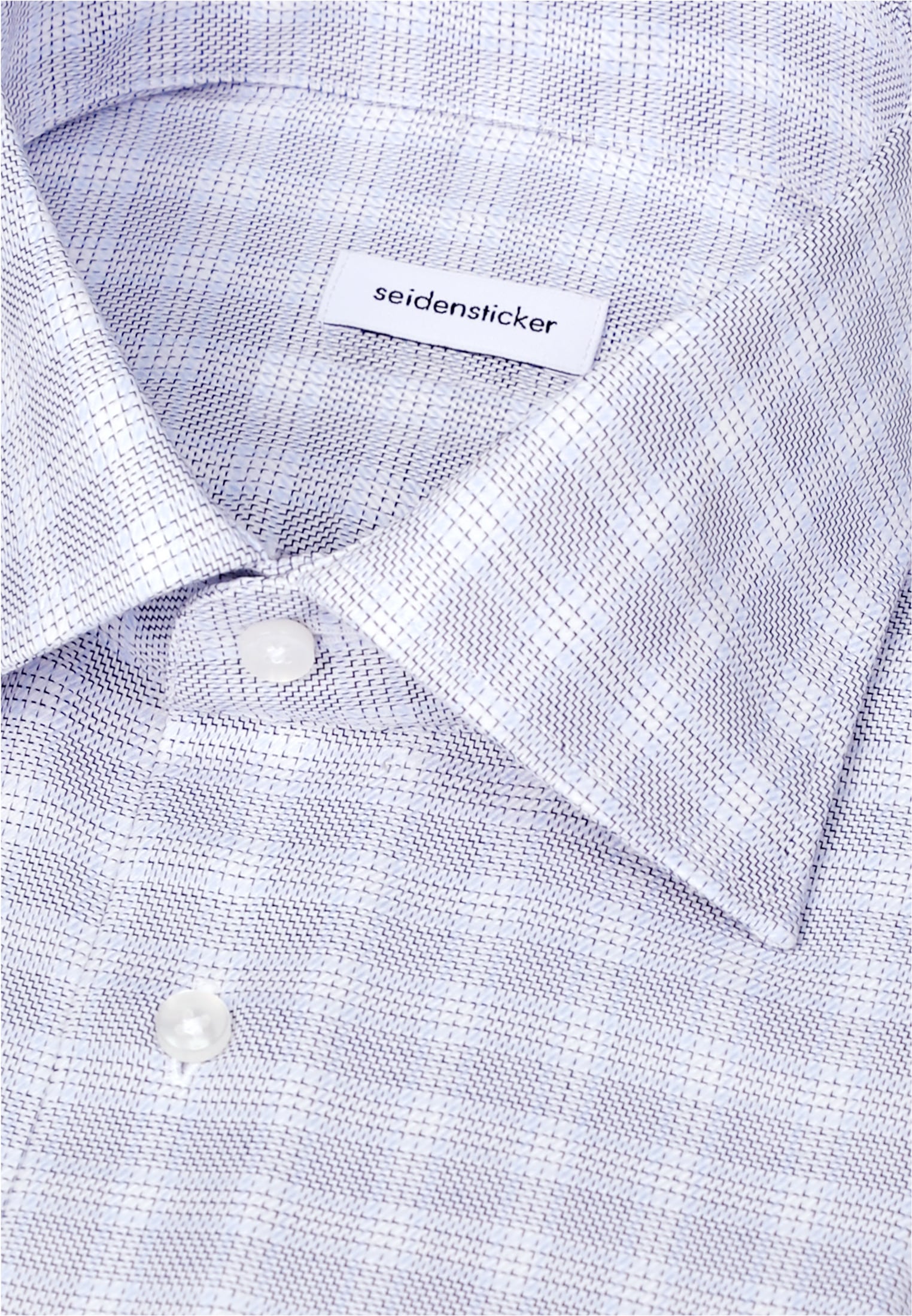 seidensticker Businesshemd »Schwarze Rose« Slim 1/1 Kentkragen Karo