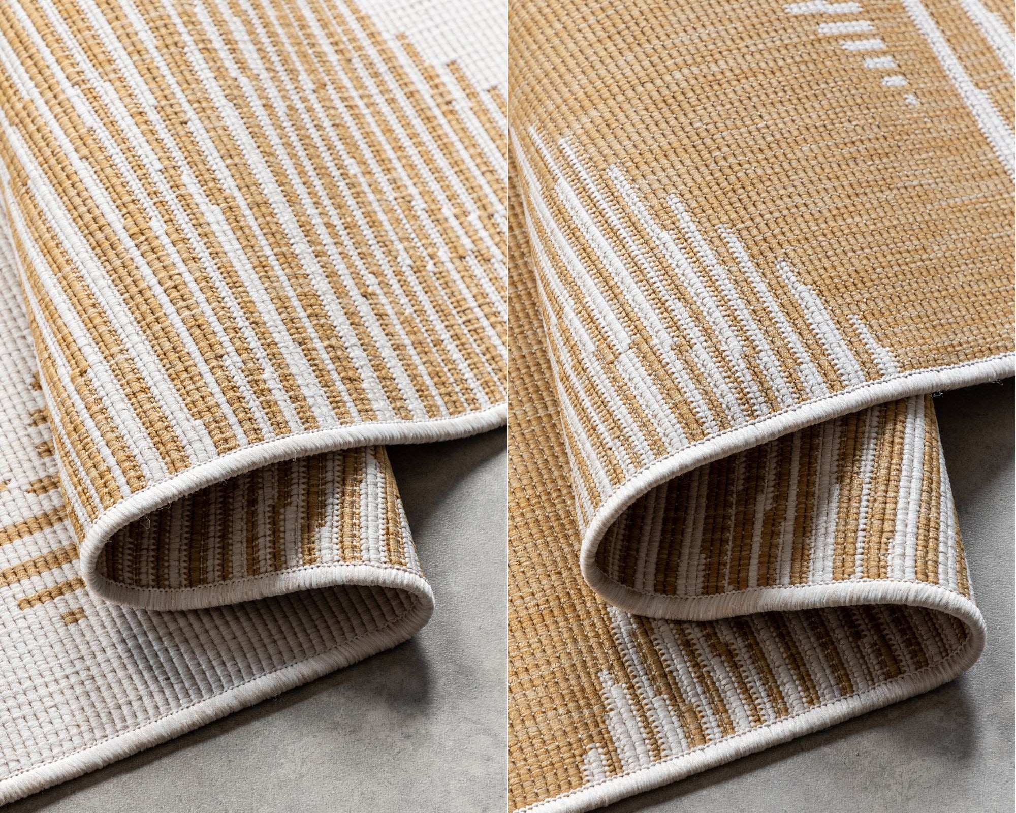 ELLE DECORATION Teppich »Rhombus, In- und Outdoor« rechteckig 5 mm Höhe Flachgewebe, In-& Outdoor, Modern, Wendeteppich, Balkon, Wohnzimmer