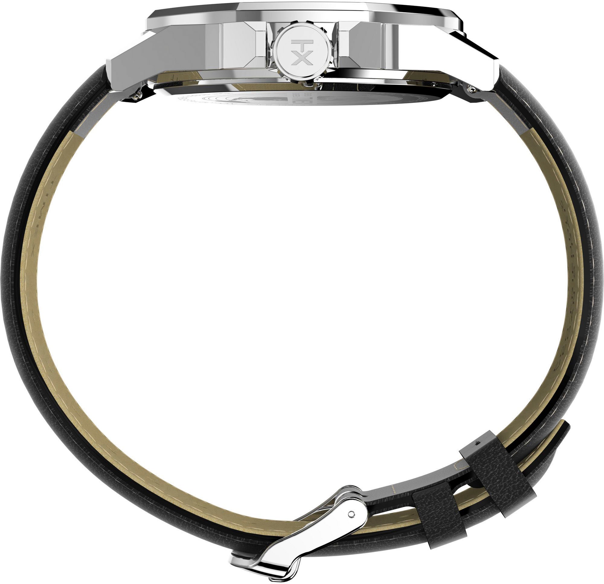 Timex Quarzuhr »ESSEX« Armbanduhr, Herrenuhr,Lederarmband,Datum, Leuchtzeiger