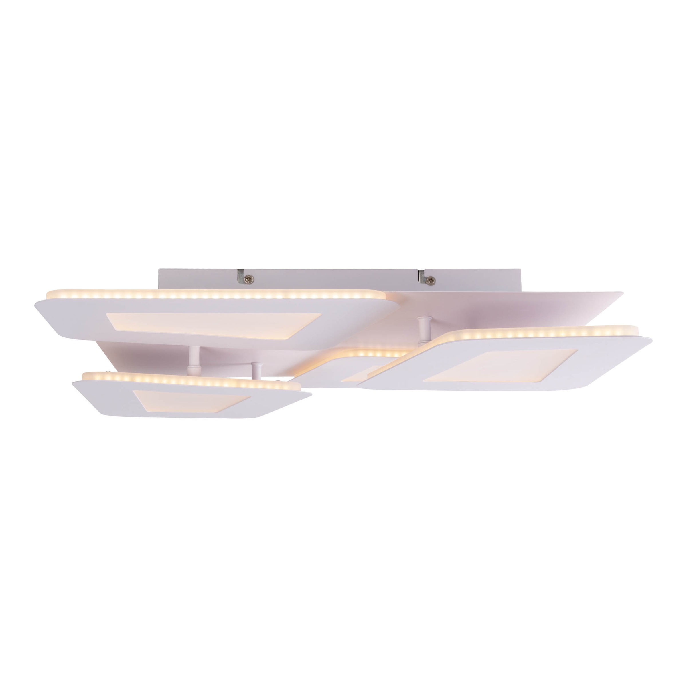 näve LED Deckenleuchte »Simen« LED-Modul 1 Stk. warmweiß - kaltweiß dimmbar, CCT, Memory, Nachtlicht, Fernbedienung, L/B: 48cm, weiß