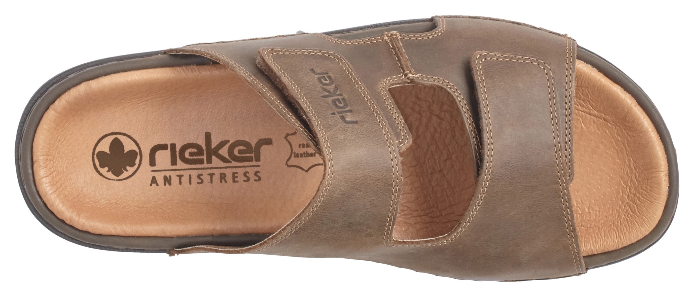 Rieker Pantolette  , Sommerschuh, Strandschuh, Hausschuh mit weicher Innensohle