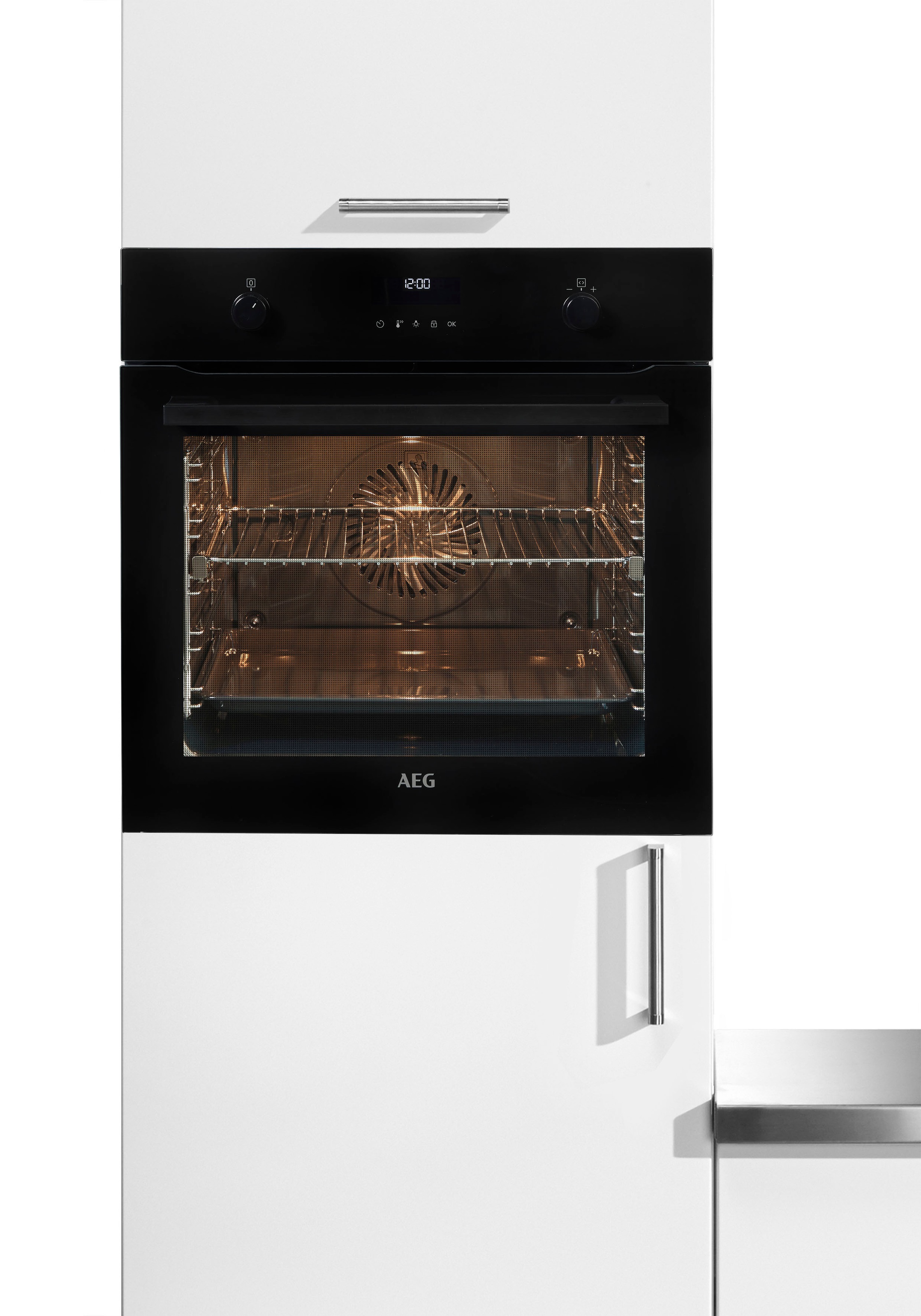 AEG Pyrolyse Backofen Serie 6000 »BPE535060B 944 188 762«, mit 1-fach-Teleskopauszug, Pyrolyse-Selbstreinigung
