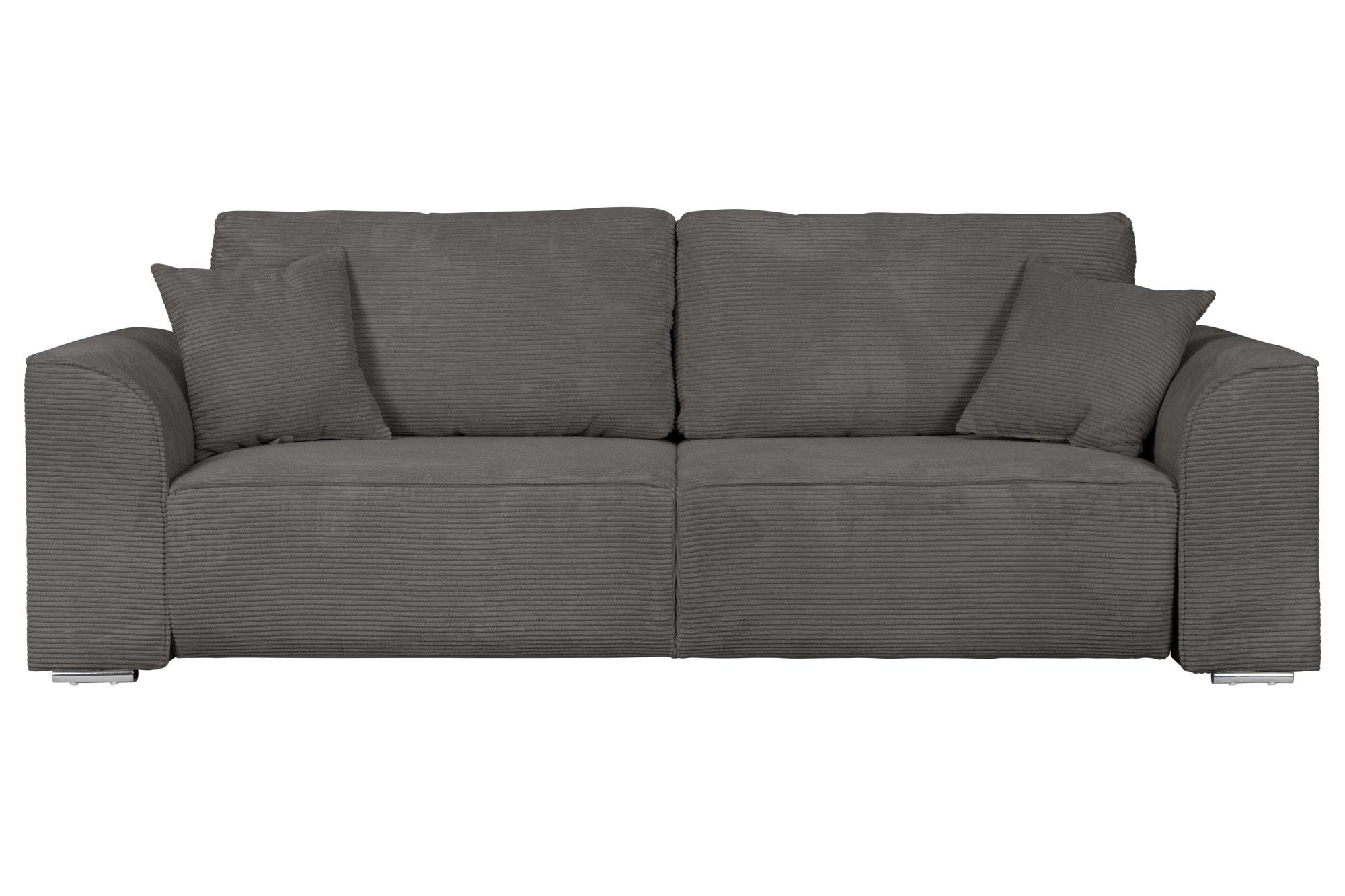 INOSIGN 3-Sitzer »BEATRICE, B: 250 cm - wahlweise mit Bettfunktion« u. Bettkasten, incl. 2 Zierkissen