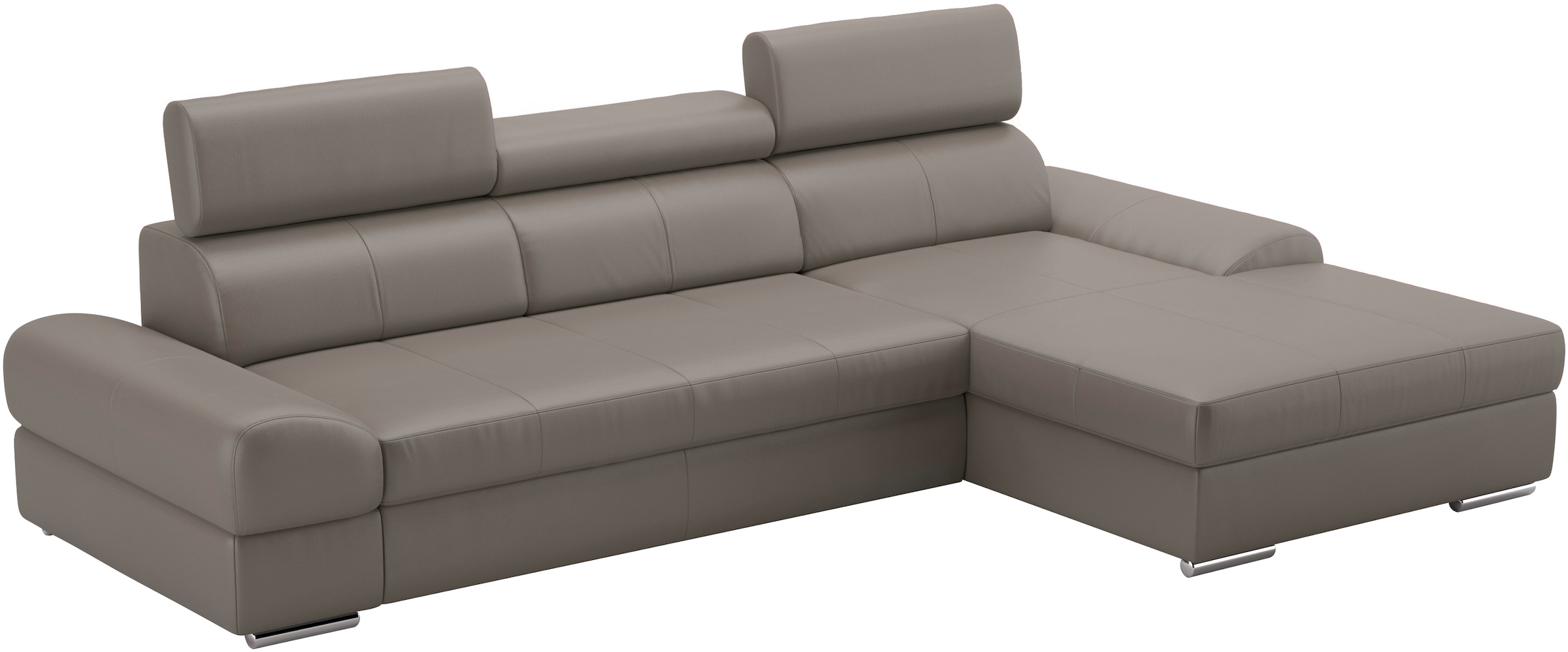 sit&more Ecksofa Broadway, mit verstellbaren Kopfteilen, wahlweise mit Bettfunktion