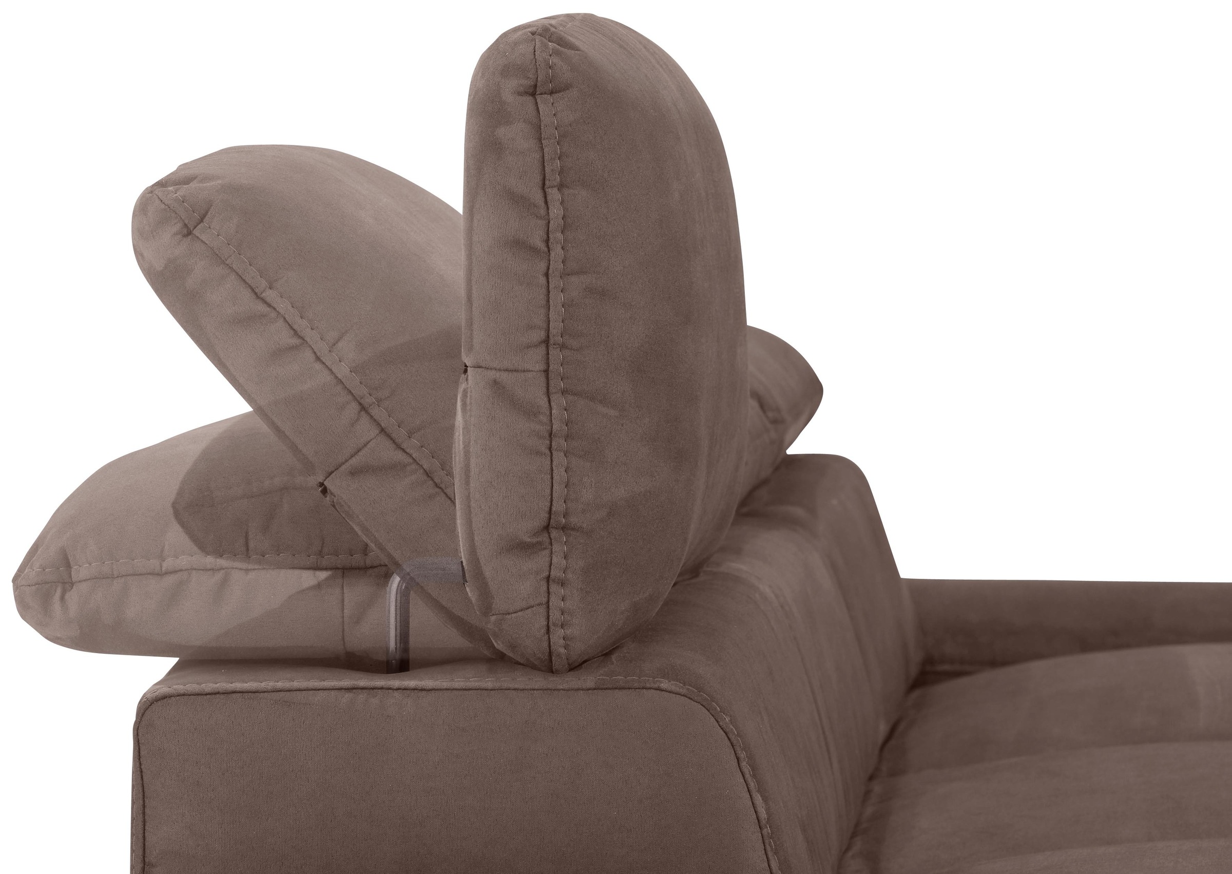Home affaire Ecksofa »Alberto L-Form«, mit Kopfteilverstellung, wahlweise mit Bettfunktion