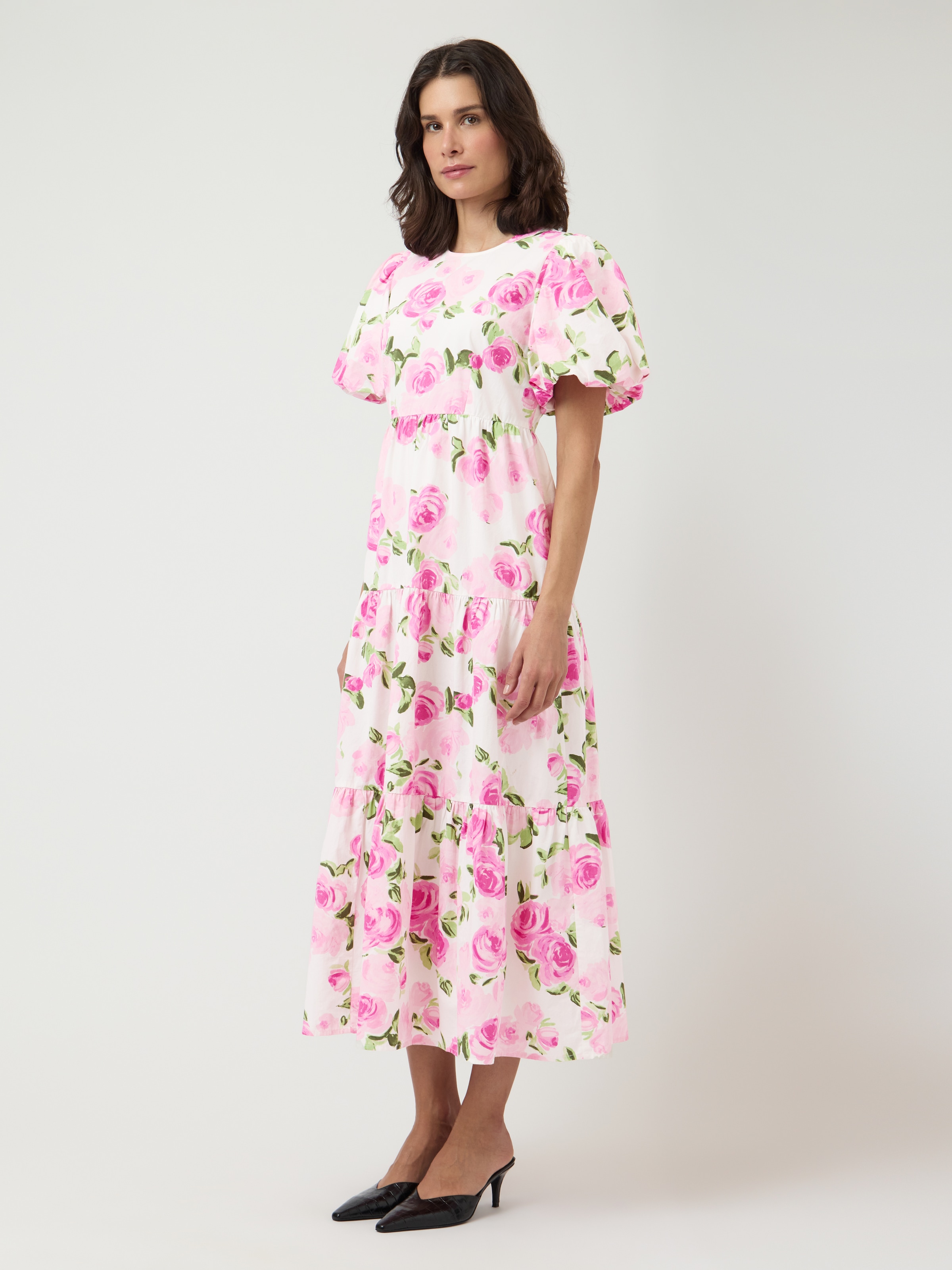 Y.A.S Midikleid »YASCOLEA SS ANKLE DRESS S. NOOS« Sommerkleid, Baumwolle, knöchellang
