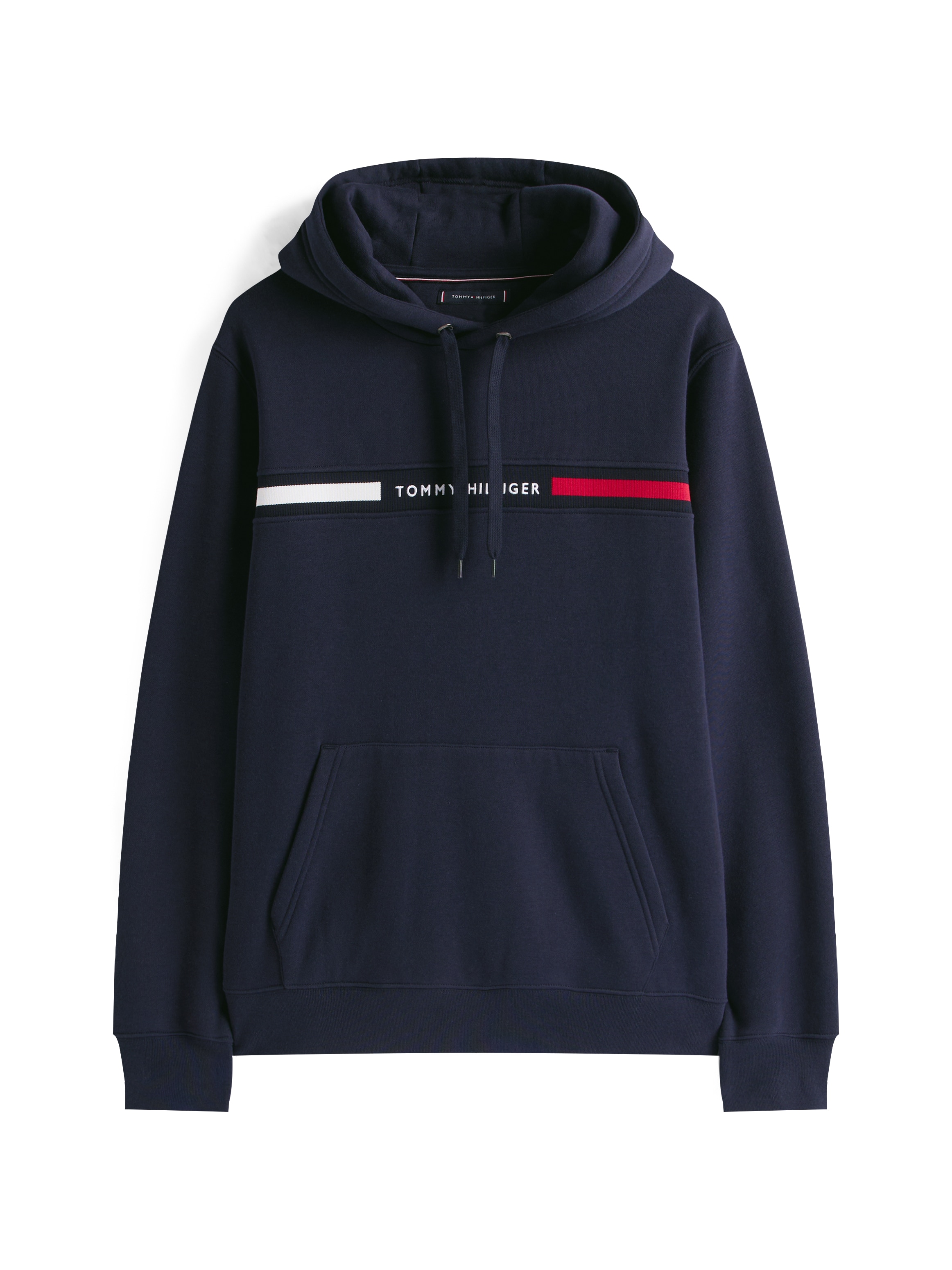 Tommy Hilfiger Kapuzensweatshirt »HILFIGER CHEST INSERT HOODY«, mit Kapuze, Kängurutasche, Logoschriftzug