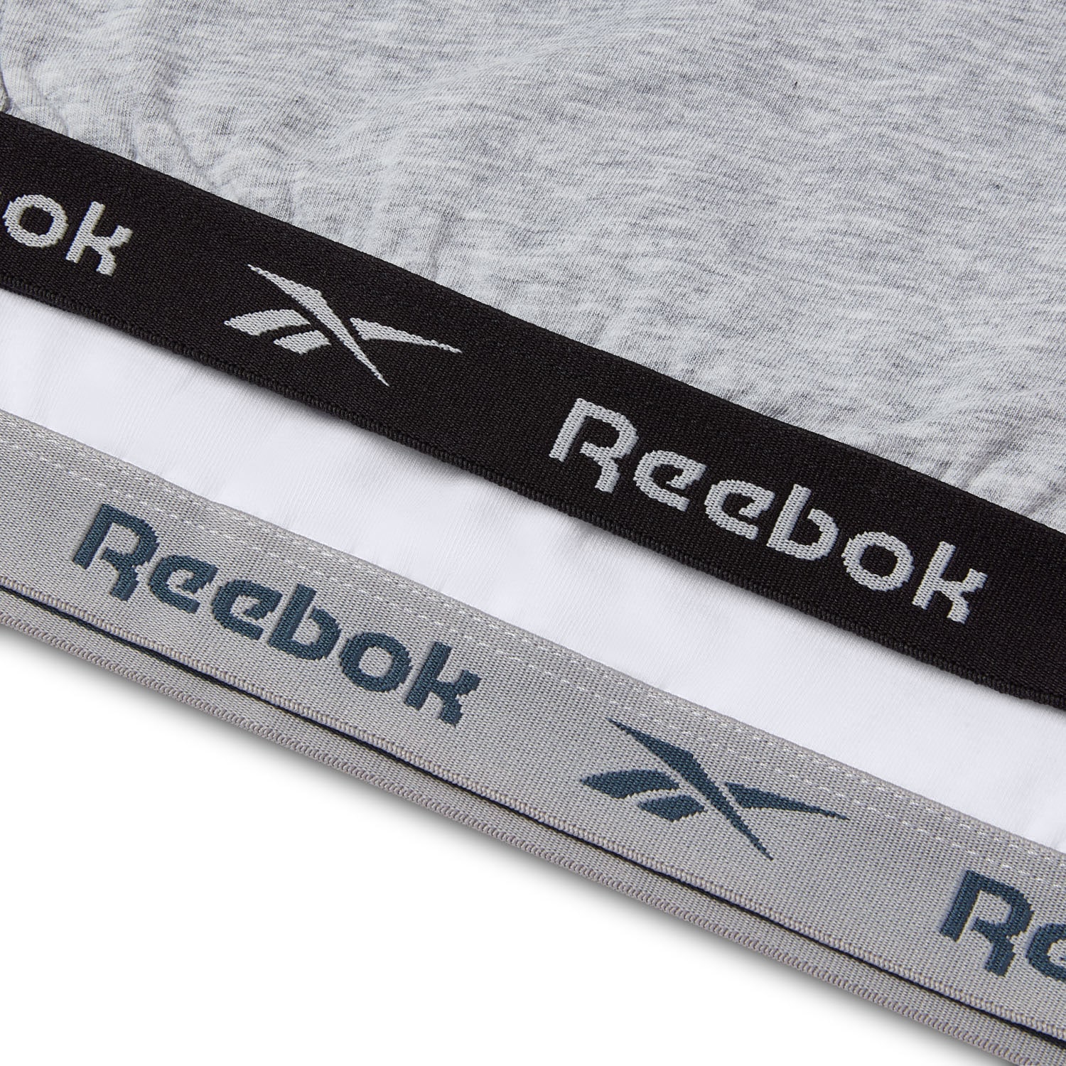 Reebok Bustier »FRANKIE« 2er-Pack,  breite Träger, ohne Verschluss, ohne Bügel, mit Logo, Baumwollmix