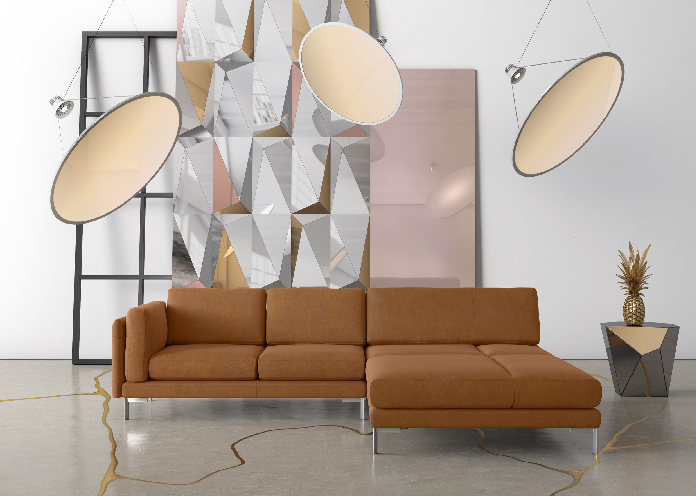machalke® Ecksofa »vivien, L-Form«, mit diversen Armlehnenfunktionen