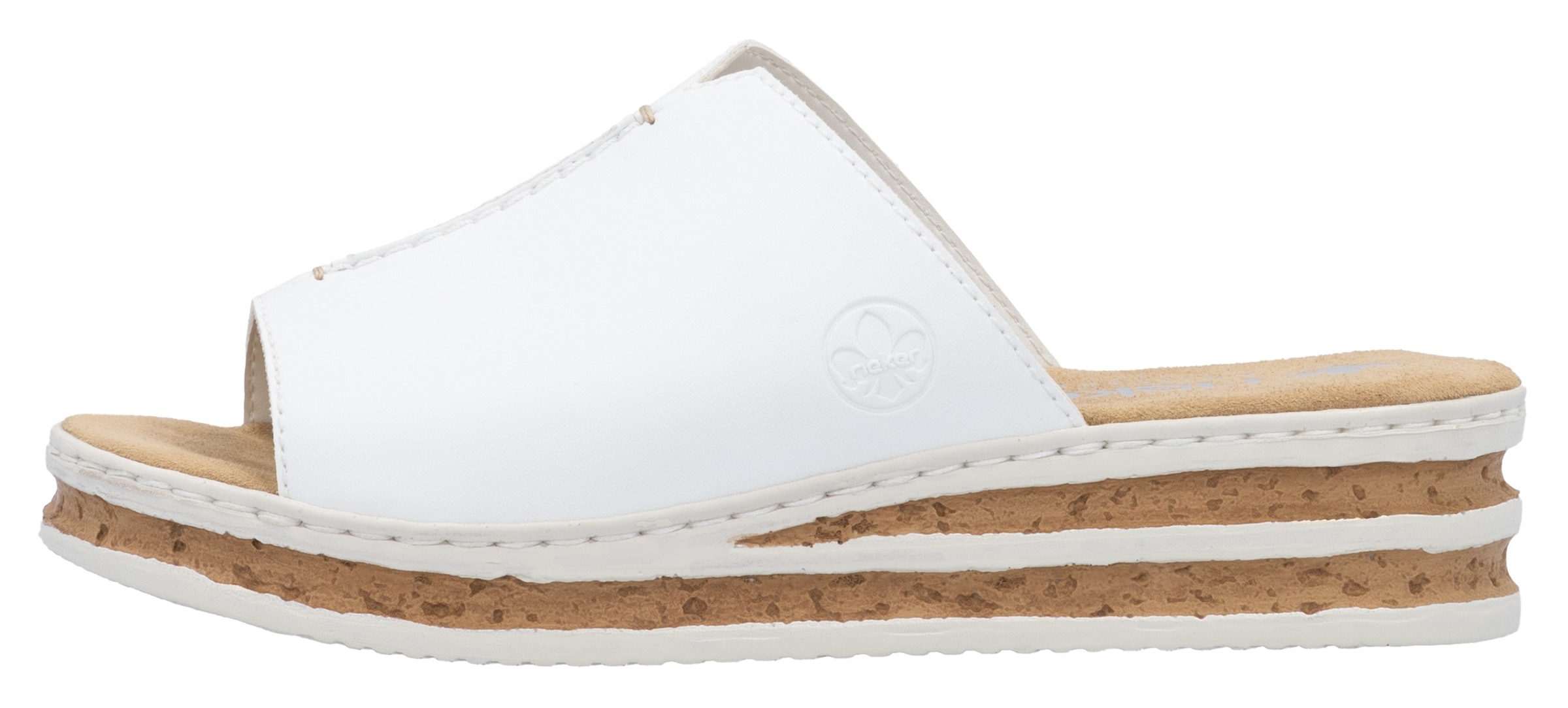 Rieker Keilpantolette, Sommerschuh, Hausschuh, Keilabsatz, zum Schlupfen