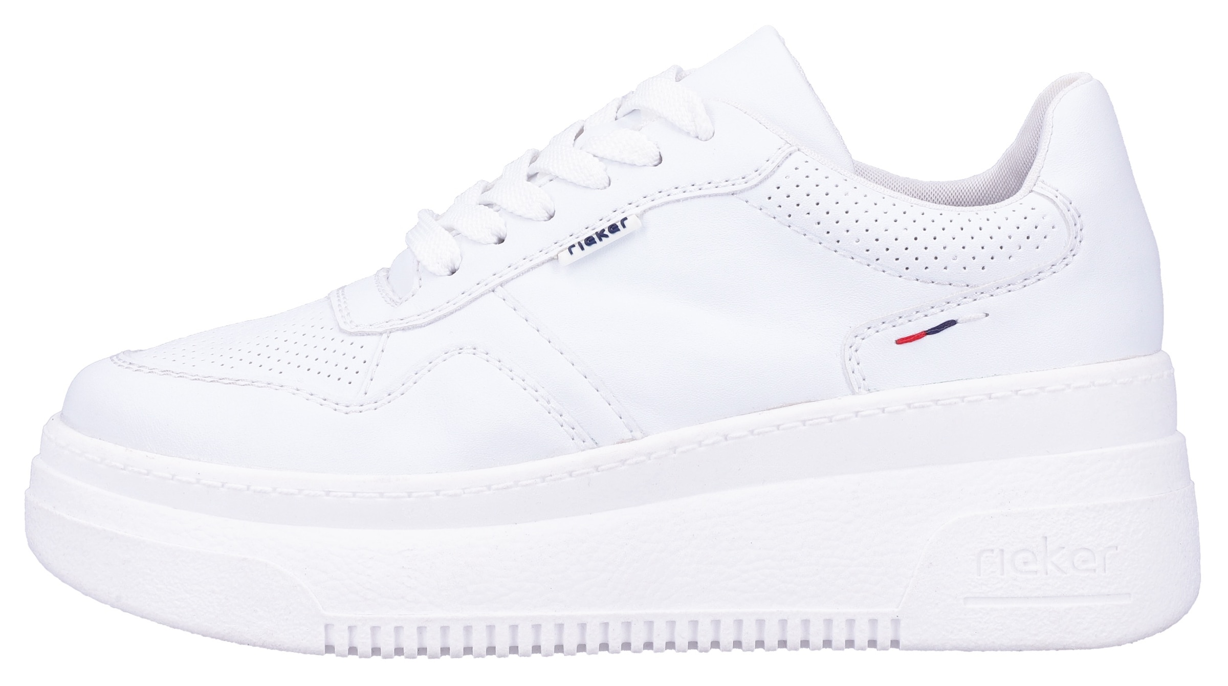 Rieker Plateausneaker  mit loser Einlage, Freizeitschuh, Halbschuh, Schnürschuh