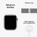 Apple Smartwatch »Series 8, GPS + Cellular, Edelstahl-Gehäuse, 41 mm mit Milanaisearmband«, (Watch OS)