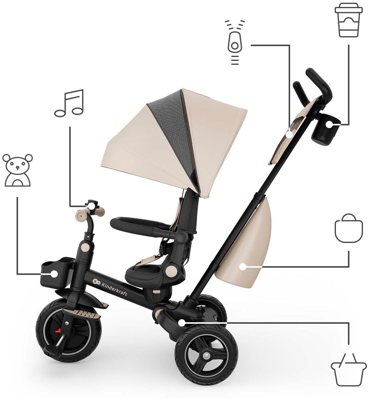 Kinderkraft Dreirad »SPINSTEP 2 PLUS«