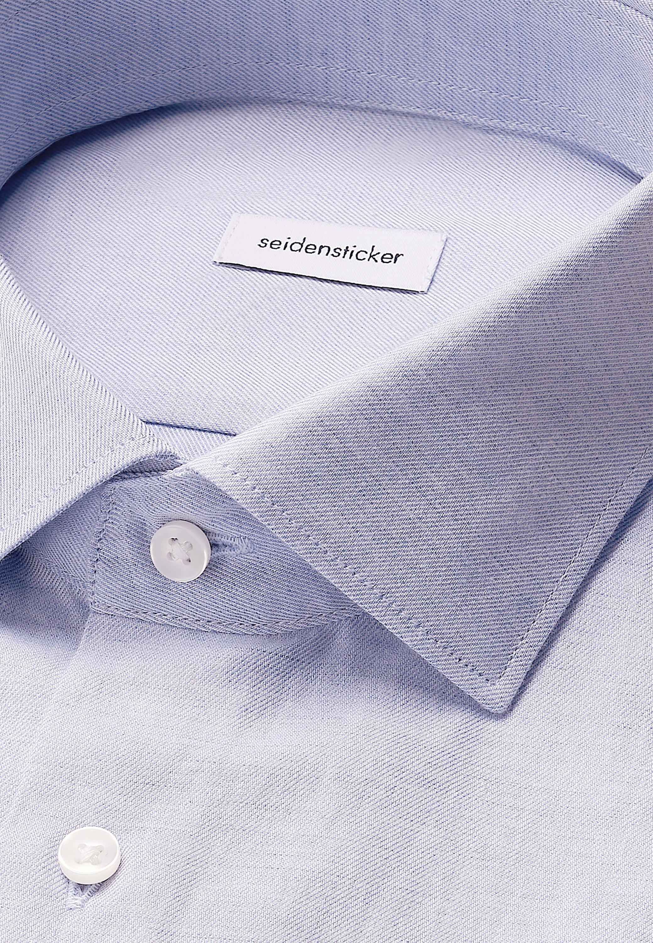 seidensticker Flanellhemd »Schwarze Rose« Slim 1/1 Kentkragen Uni