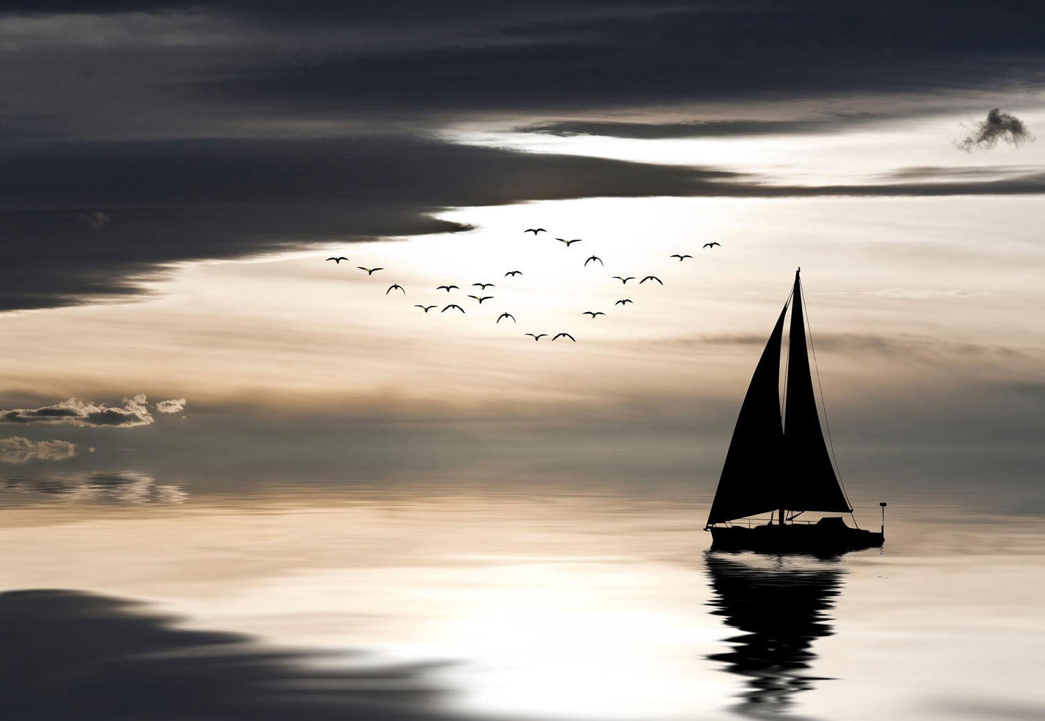 queence Acrylglasbild »Etellix« Meer | Meer Bilder | Schiffe | See | Seebilder | Seelandschaft | Sonnenuntergang | Spa | Spa Bilder | Strand 1 Stk. tlg. Fine Art-Print in Galeriequalität