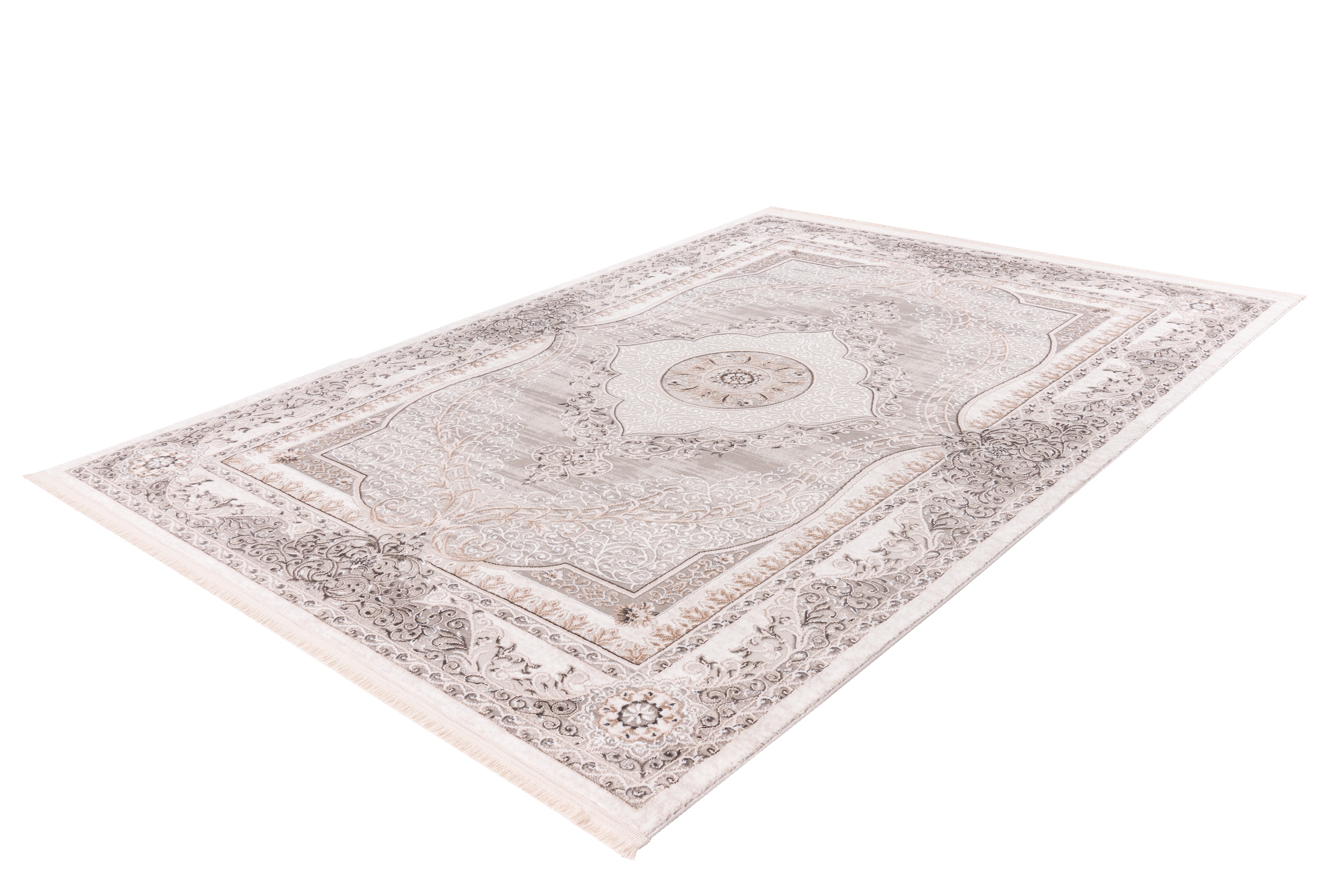 me gusta Teppich »Akropolis 525« rechteckig 12 mm Höhe flacher Teppich mit Baumwollrücken, attraktiver Vintage-Look