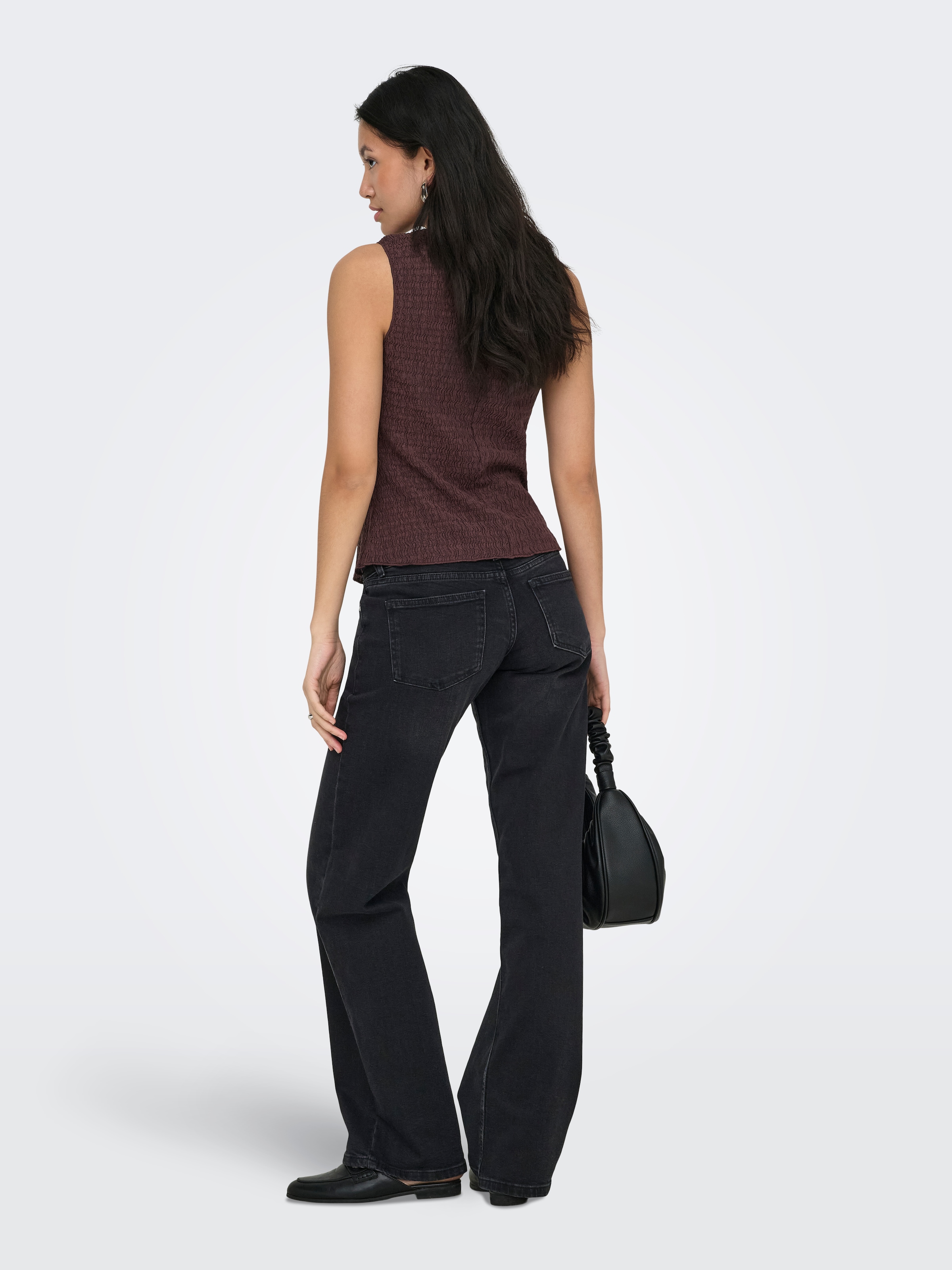 ONLY Jerseyweste »ONLILSE S/L STRUCTURE VEST JRS NOOS« Kunstfaser, Rundhalsausschnitt