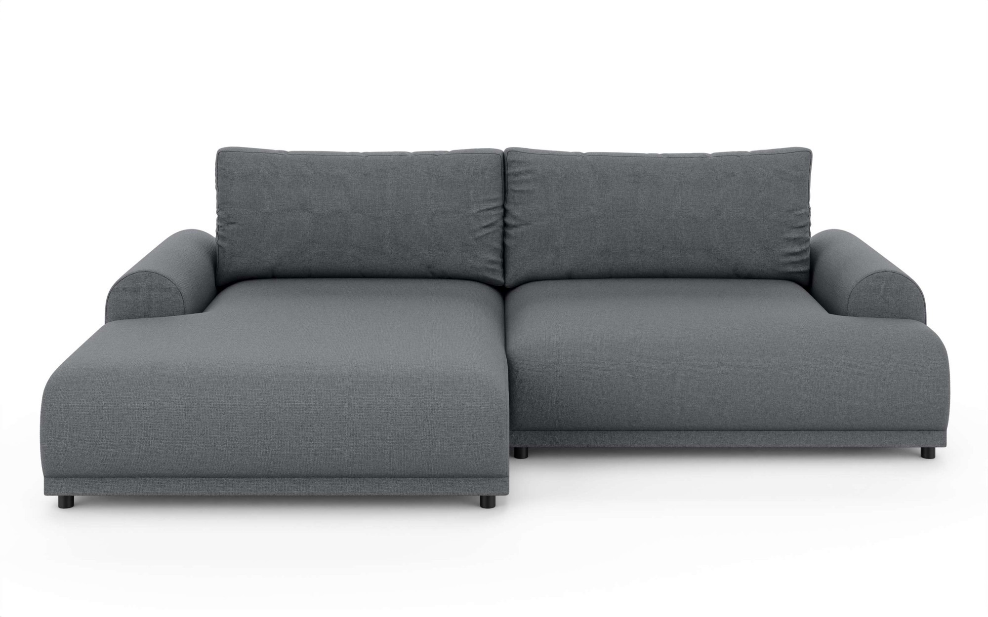 INOSIGN Ecksofa »Marsby, mit Bettfunktion und Bettkasten, Maße: B/H/T 242/65/145 cm«, L-Form mit Wellenunterfederung, Recamiere links oder rechts bestellbar