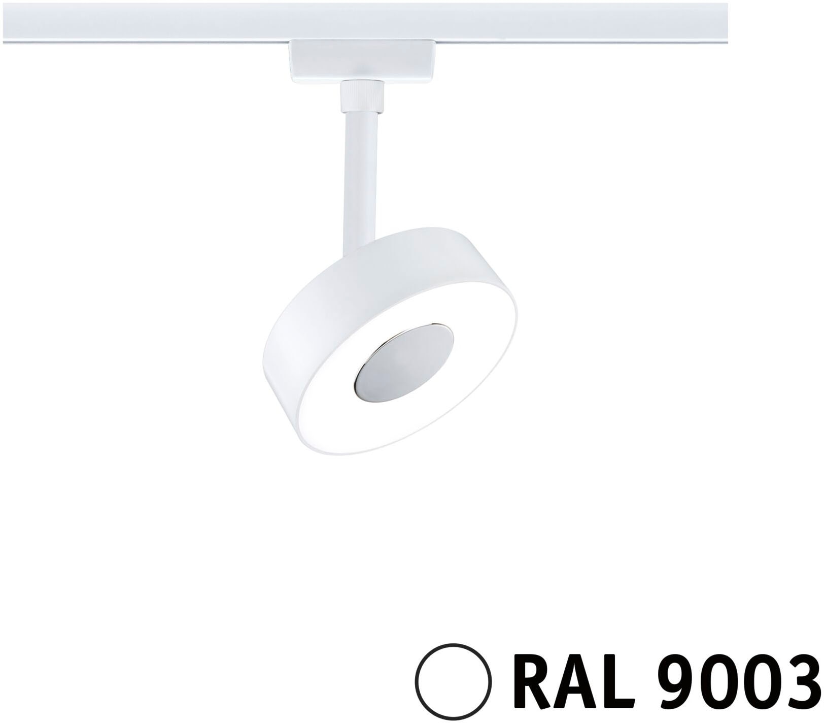 Paulmann Schienensystem-Leuchten »URail LED Schienenspot 3-Step-Dim Circle Einzelspot Signalweiß« LED-Modul 1 Stk. Neutralweiß Memoryfunktion, mehrere Helligkeitsstufen