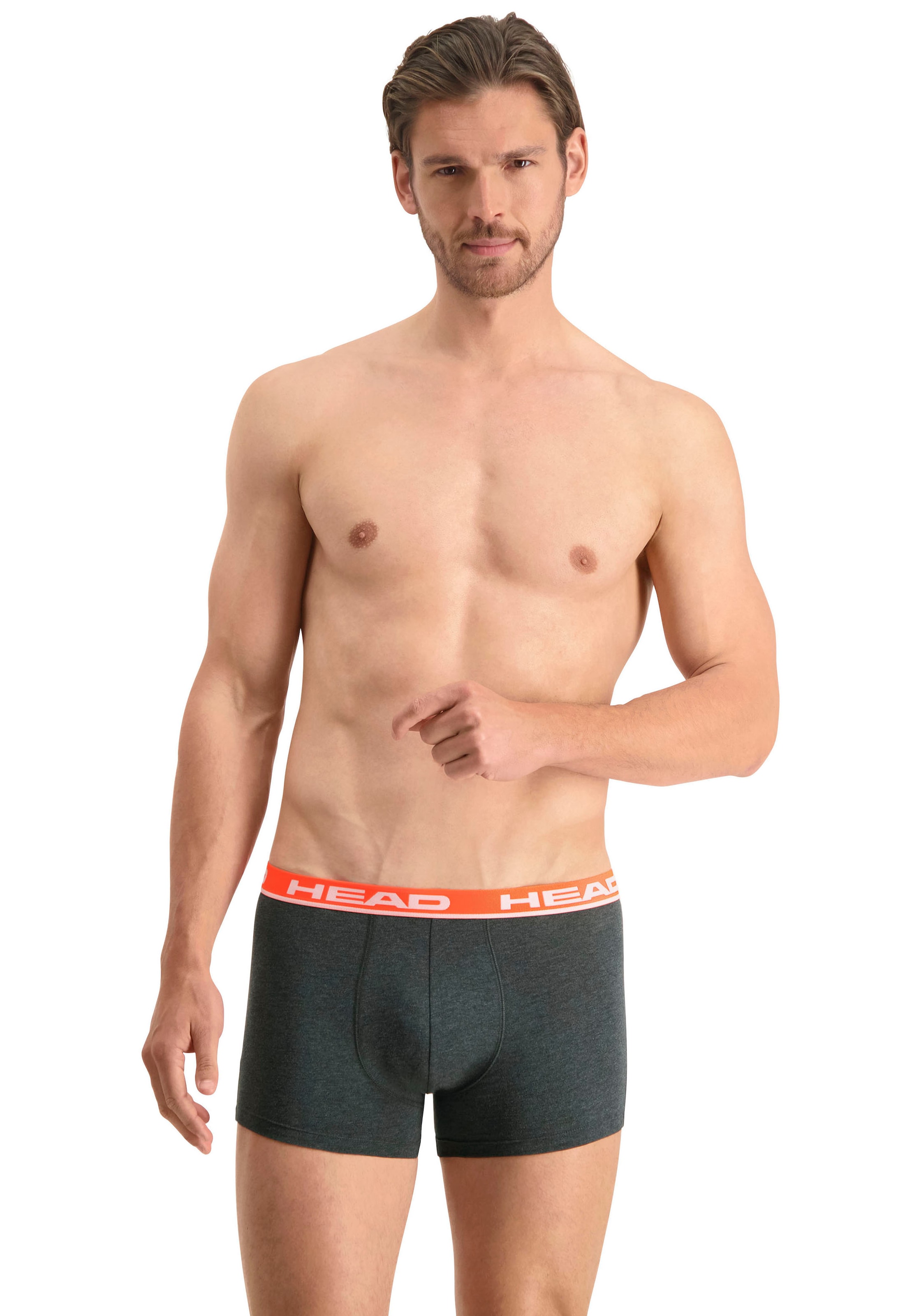 Head Boxershorts »HEAD BASIC BOXER 2P«, (2er Pack), mit elastischem Logobund