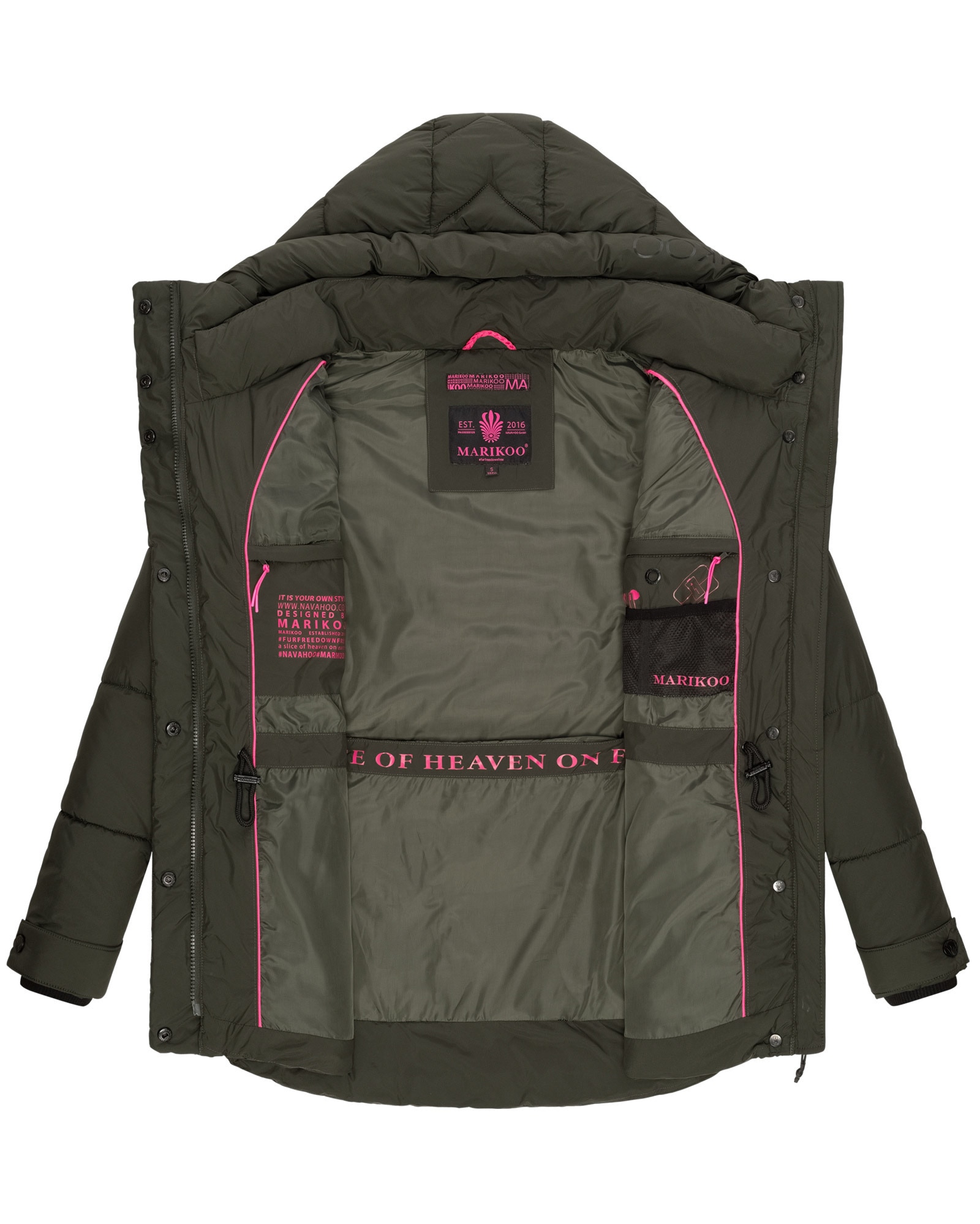 Marikoo Winterjacke »Marikoo Akumaa Damen Winterjacke B947«