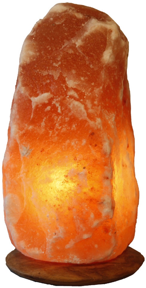HIMALAYA SALT online cm, 3 jeder Salzkristall-Tischlampe kaufen Jahren ca.29 XXL - »Rock«, Handgefertigt | ein H: Stein DREAMS mit Unikat, ca.7-10 Garantie kg