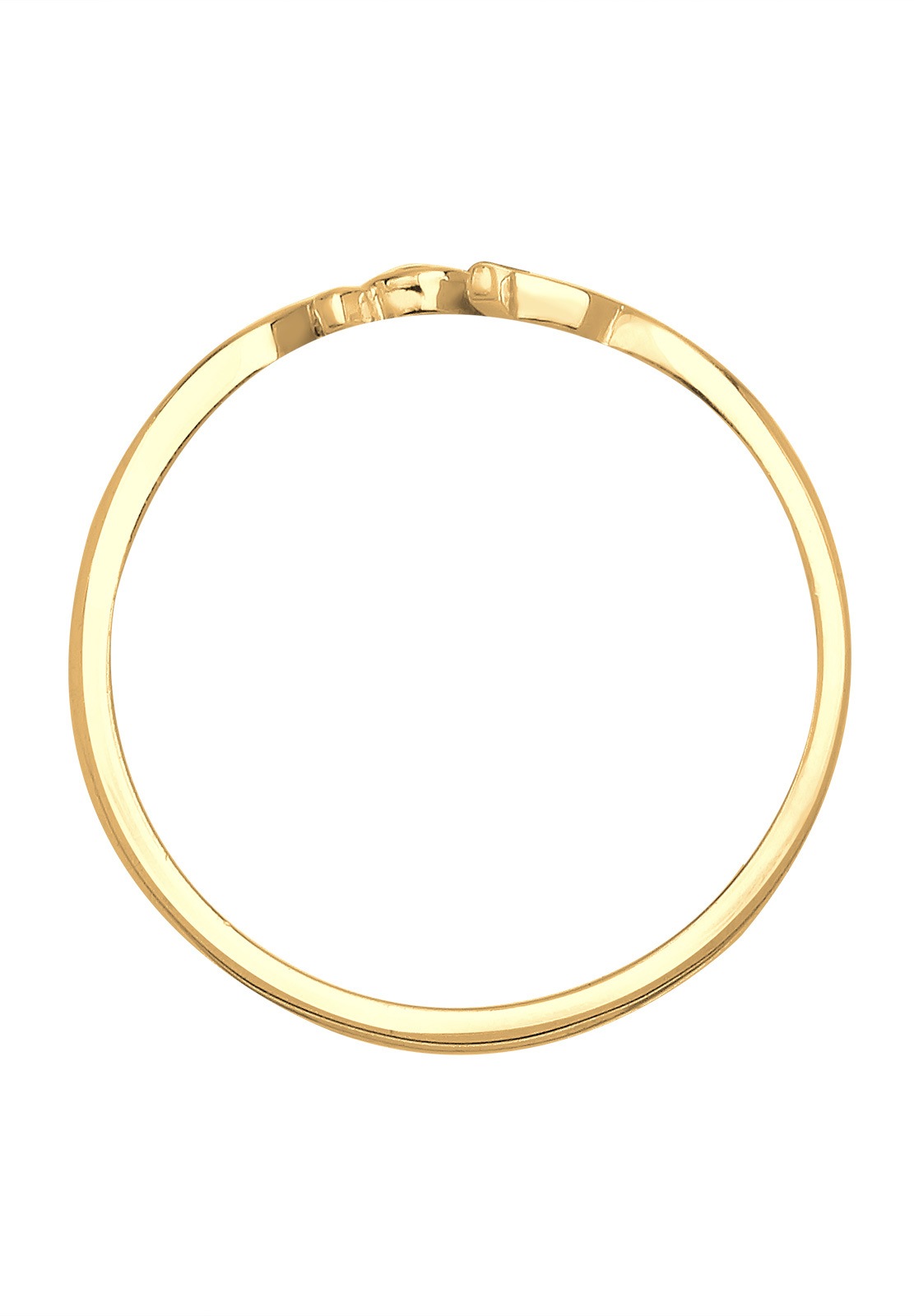 Elli DIAMONDS Verlobungsring »Ring Hope-Schriftzug Diamant 0.03 ct. 585 Gelbgold«