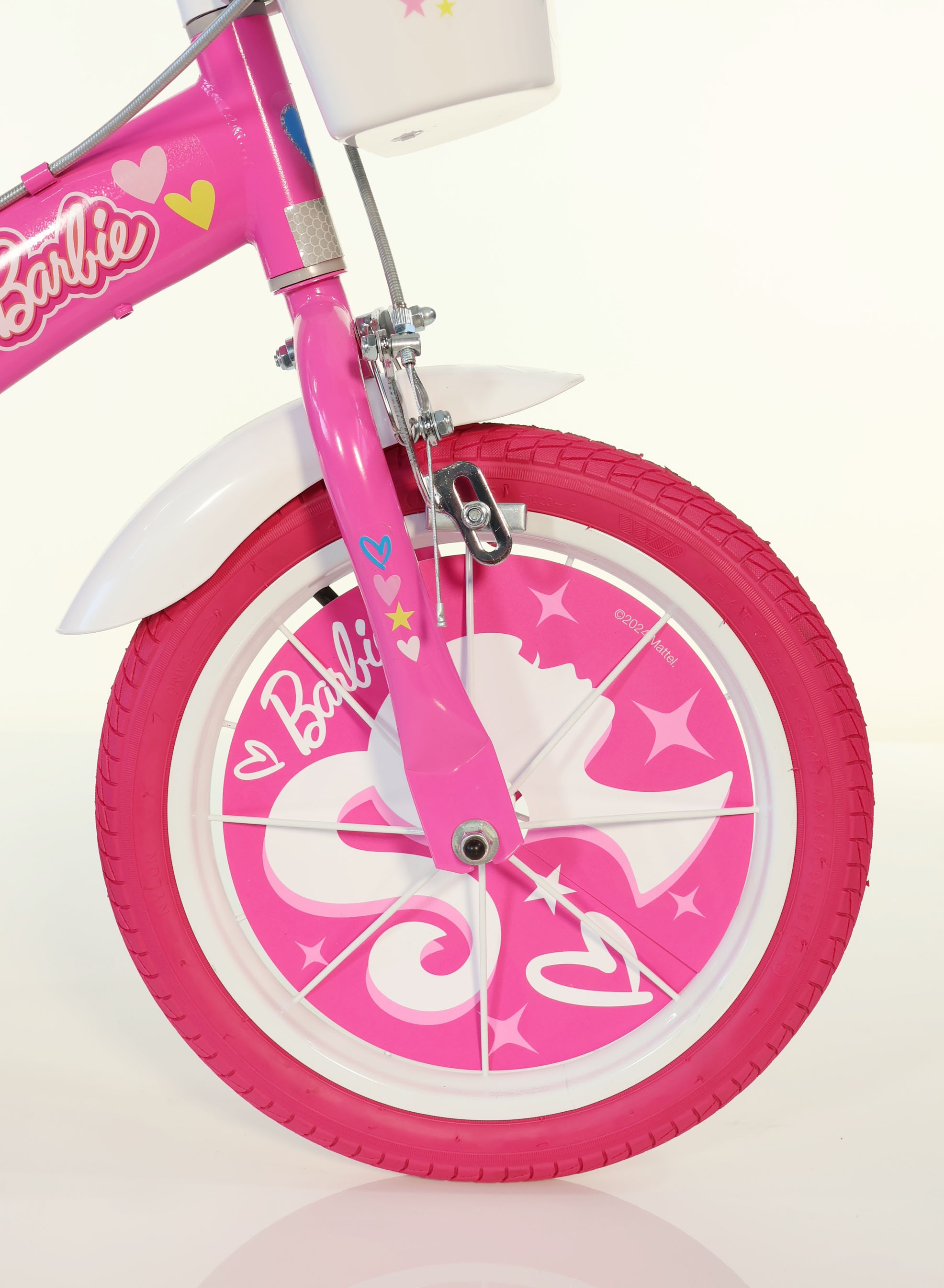 Dino Bikes Kinderfahrrad »Barbie 14" Kinderfahrrad 3-6 Jahre« 1 Gang ohne Schaltung