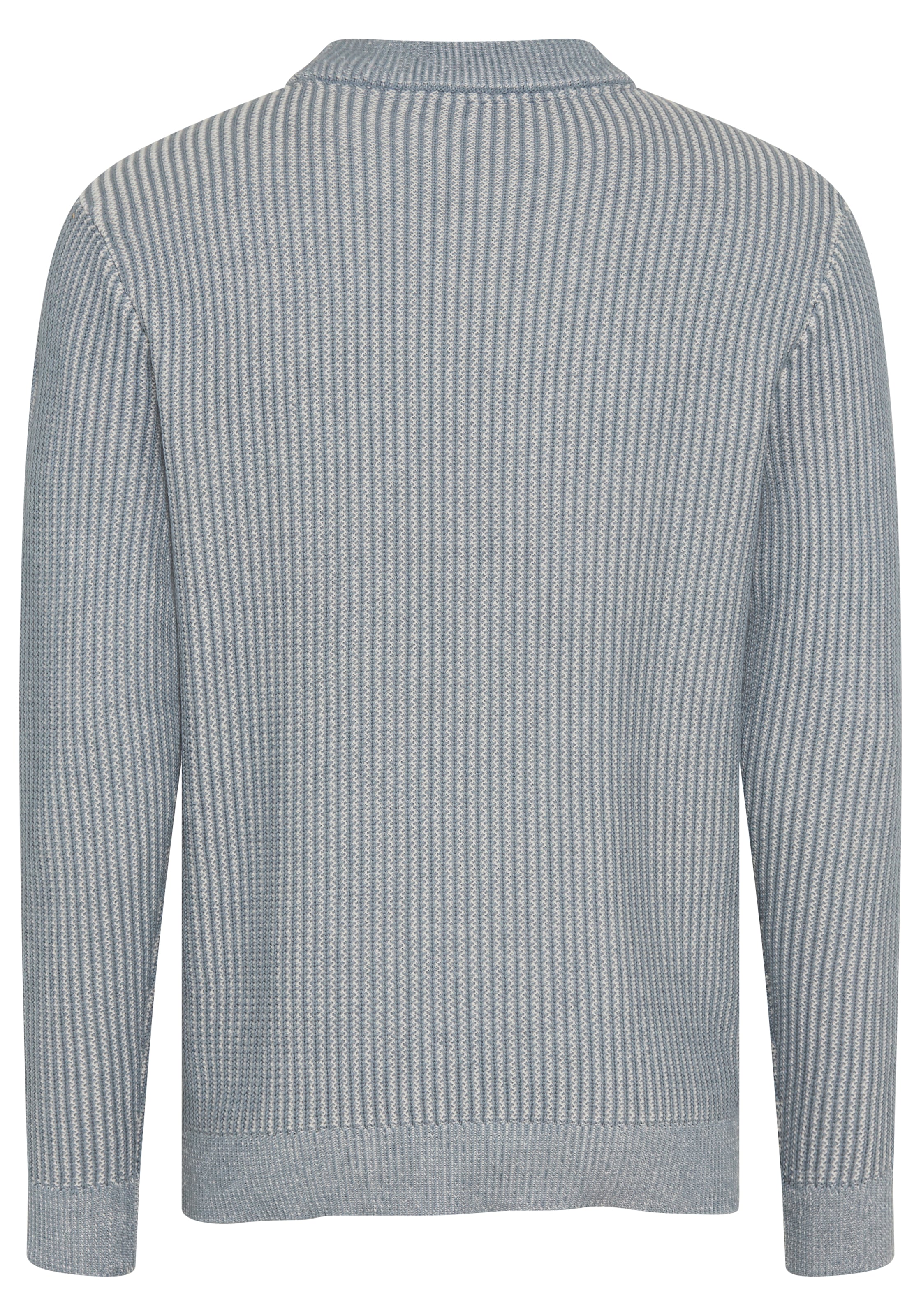 Man's World Stehkragenpullover »Neue Kollektion! Highlight 2-farbiger Struktureffekt« Strickmaterial, mit Rippbündchen am Ausschnitt, regular fit
