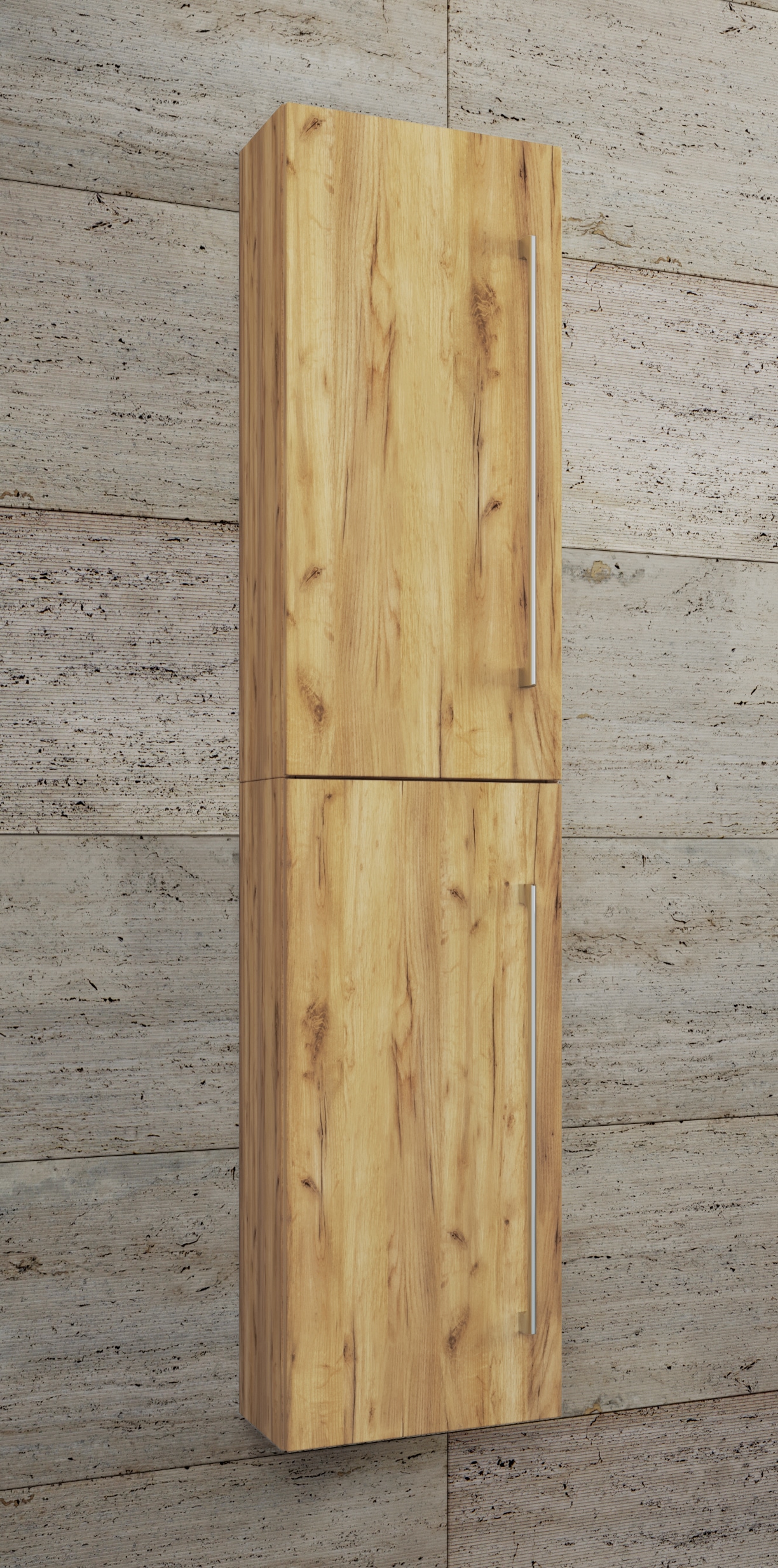 VCM Hochschrank »Holz Badmöbel Bad Hochschrank Badschrank Badinos 2« 2 Stk. tlg.