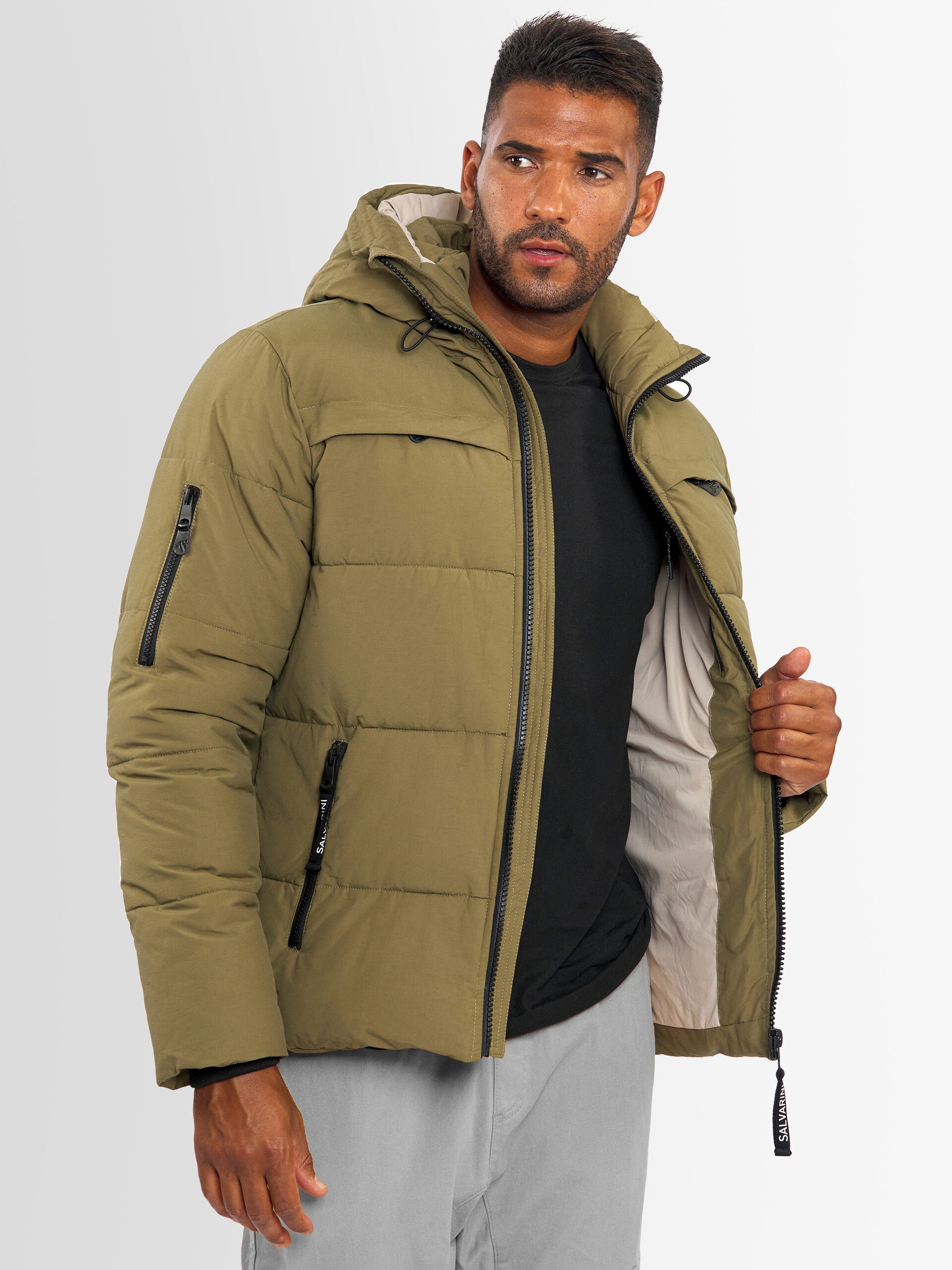 Winterjacke »A. Salvarini Herren Winter Steppjacke AS334«