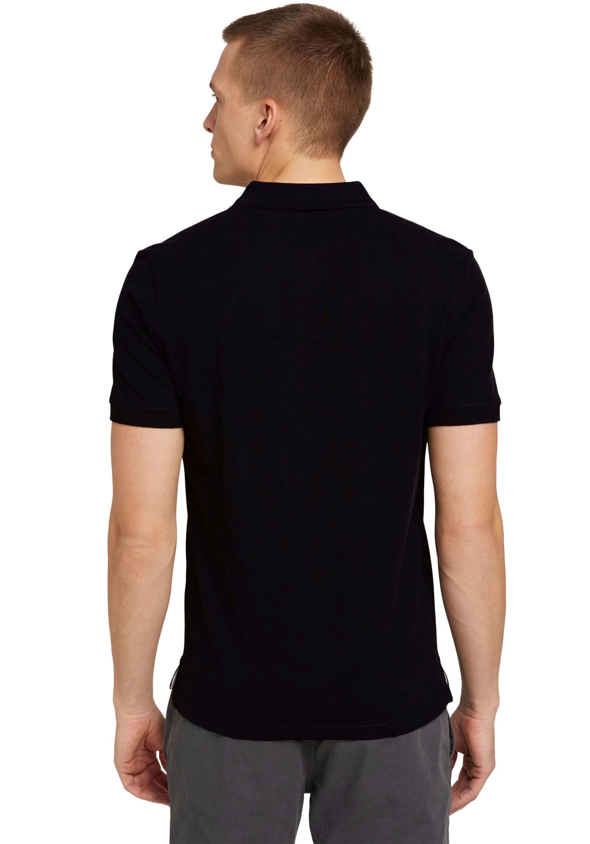 TOM TAILOR Poloshirt, mit Knopfleiste und Logo