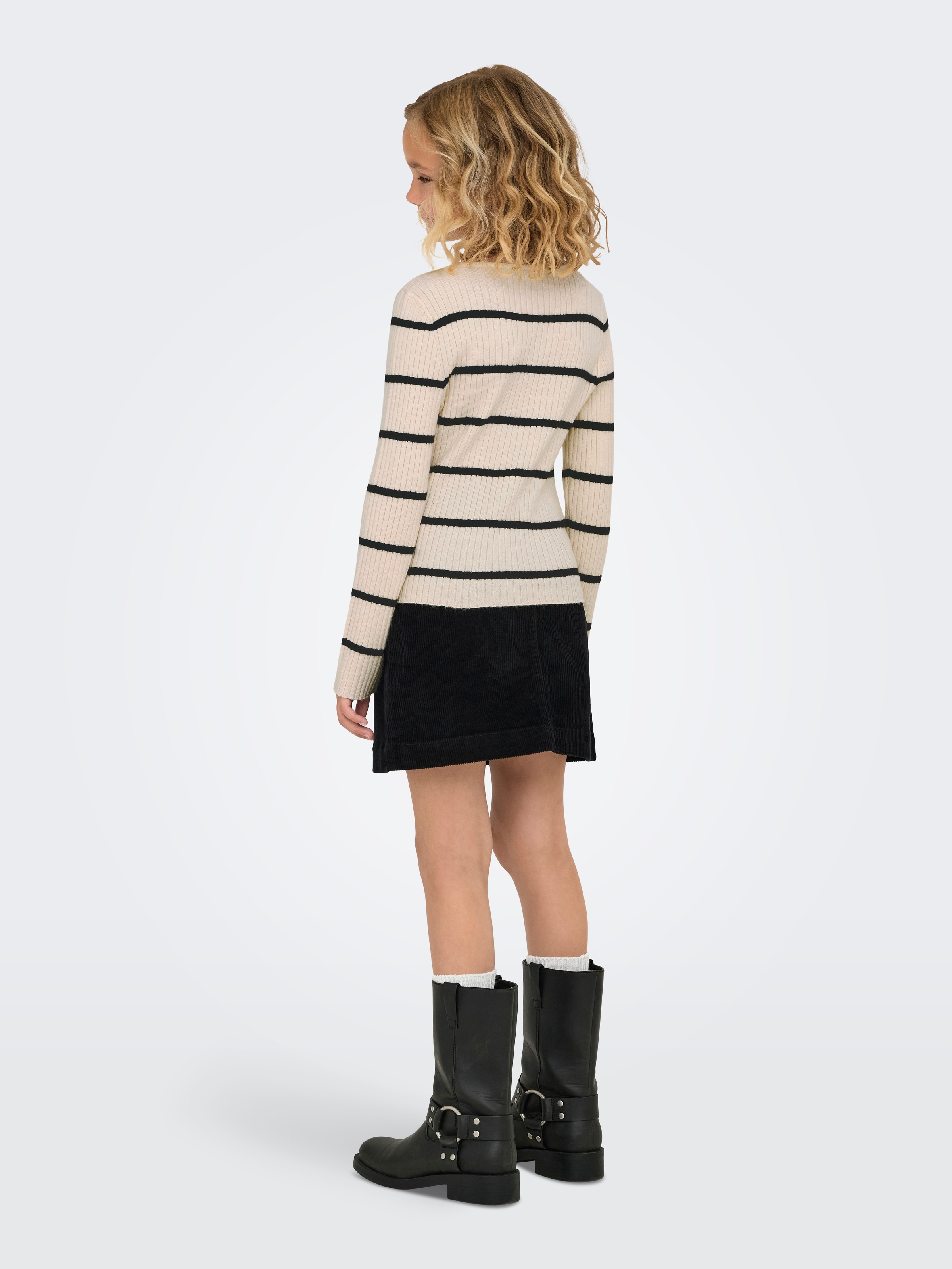 KIDS ONLY Strickpullover »KOGIBI LS RIB BOATNECK CP KNT« Viskosemischung, regular fit