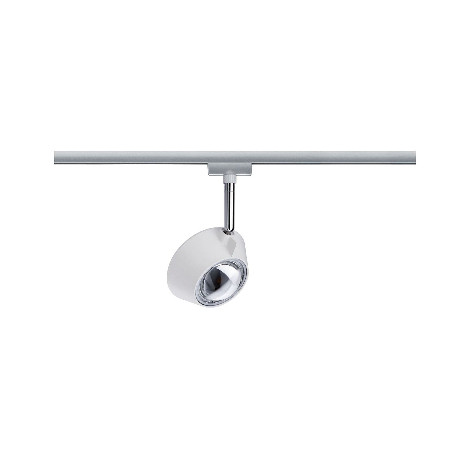 Paulmann Schienensystem-Leuchten »URail Schienenspot Sabik Einzelspot 2700K 230V Weiß matt, Chrom matt« LED-Modul 1 Stk. Warmweiß dimmbar 800lm/390lm 9W