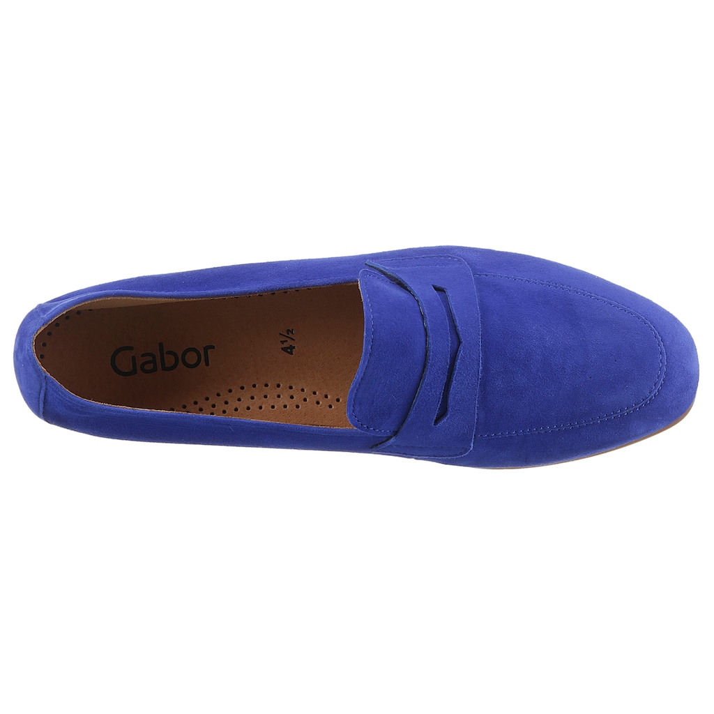 Gabor Loafer, Slipper, Business Schuh mit Zierriegel und Blockabsatz