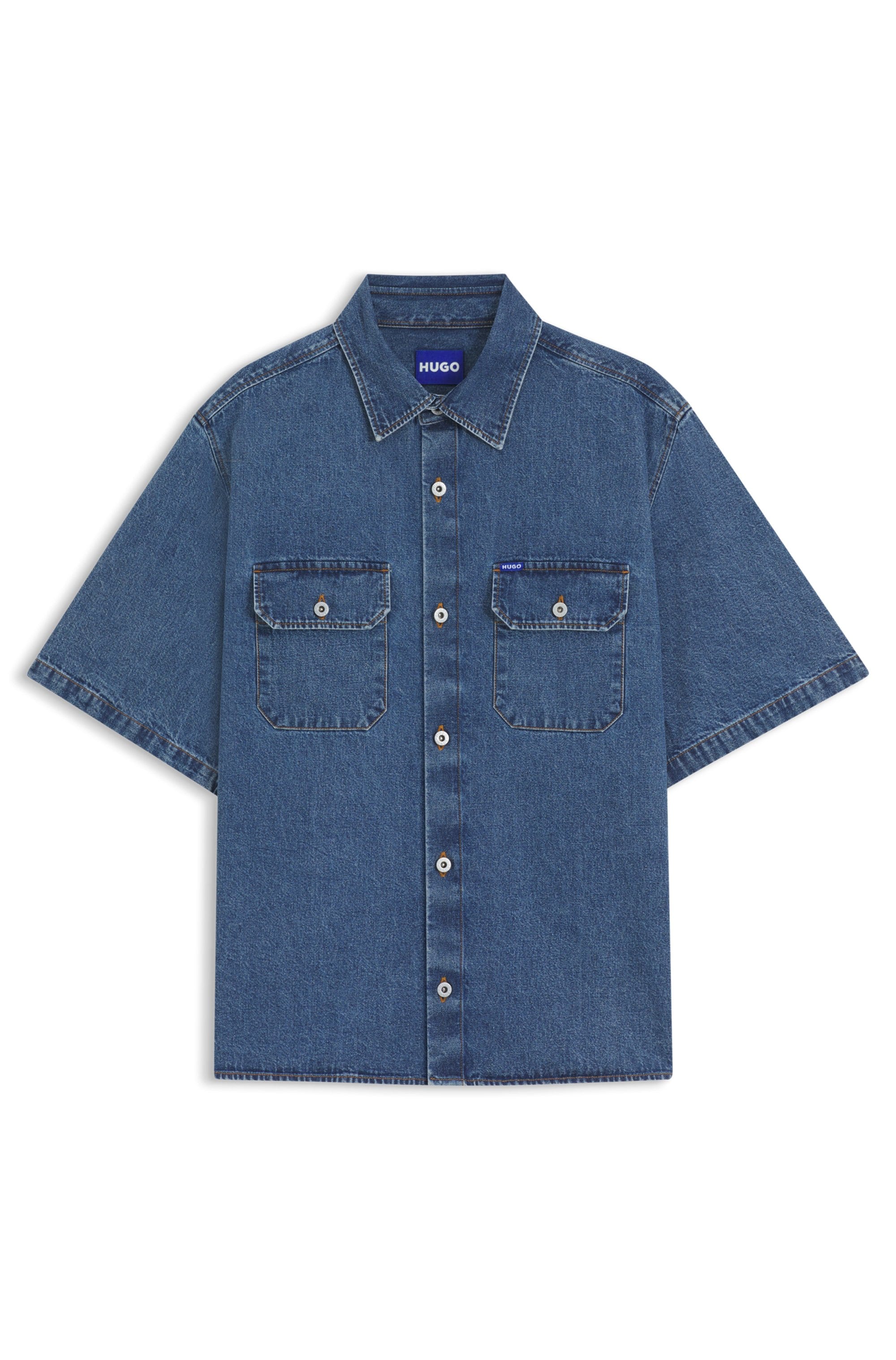 HUGO Blue Jeanshemd »Ekyno«, in oversize Form