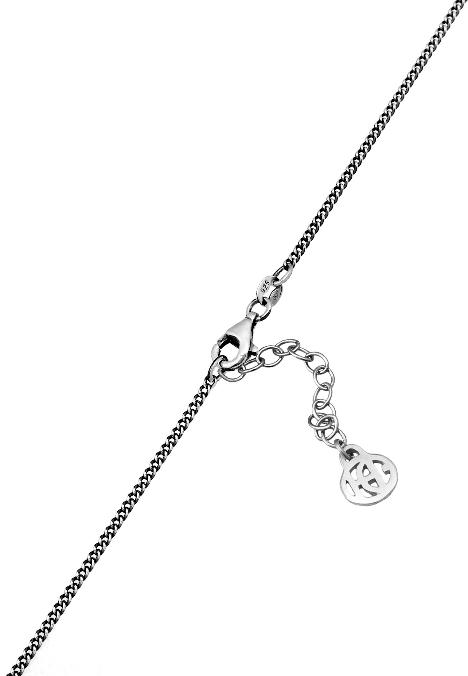 HAZE & GLORY Kette mit Anhänger »Halskette Münze Onyx Schlange - Antidote 925 Silber«