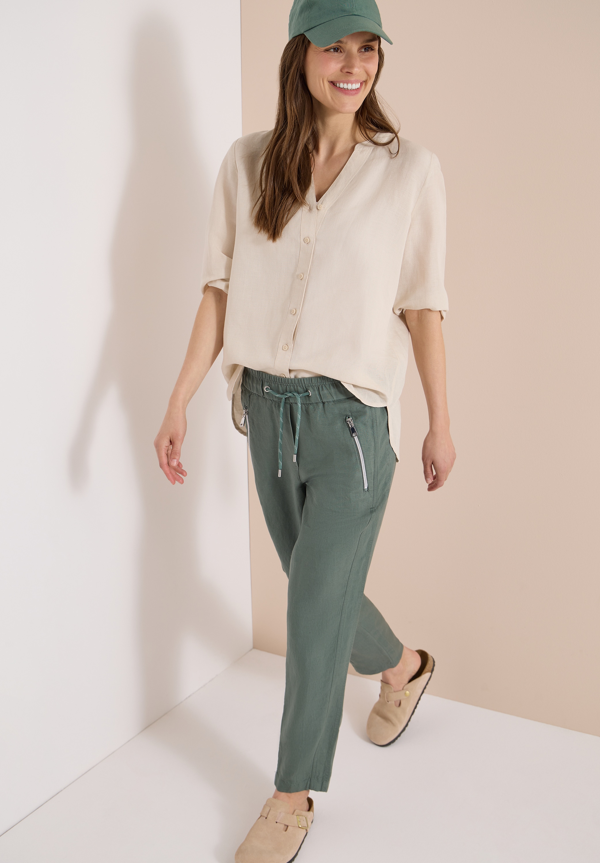Cecil Stoffhose »Style Chelsea«  Sommerhose aus Leinenmix