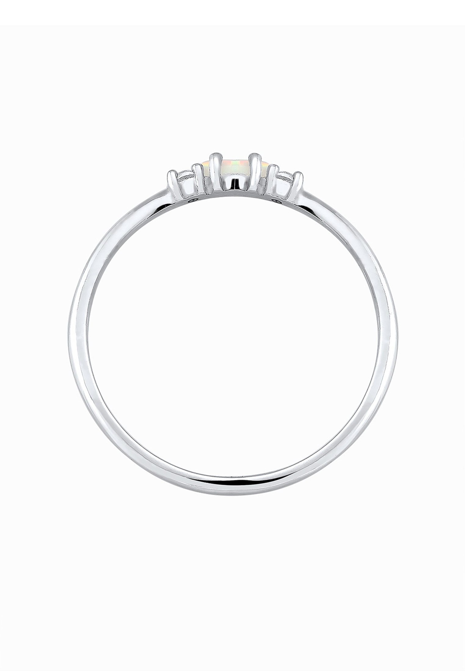 Elli Silberring »Ring Opal Marquise und Zirkonia 925 Sterling Silber«