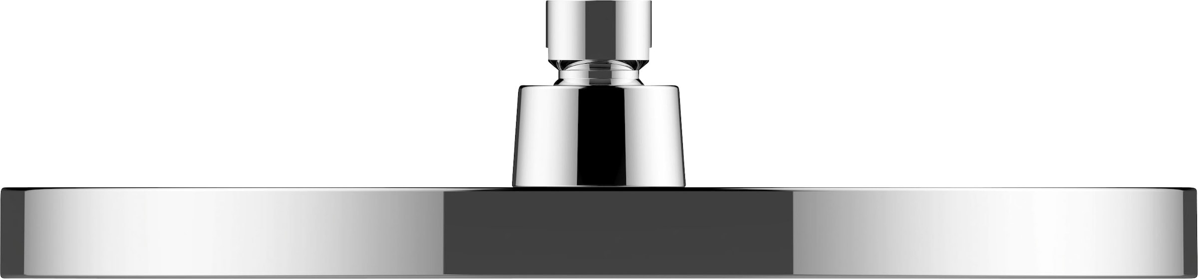 WENKO Kopfbrause »Softwater«, (1 tlg.), Chrom/Schwarz, Ø 26 cm