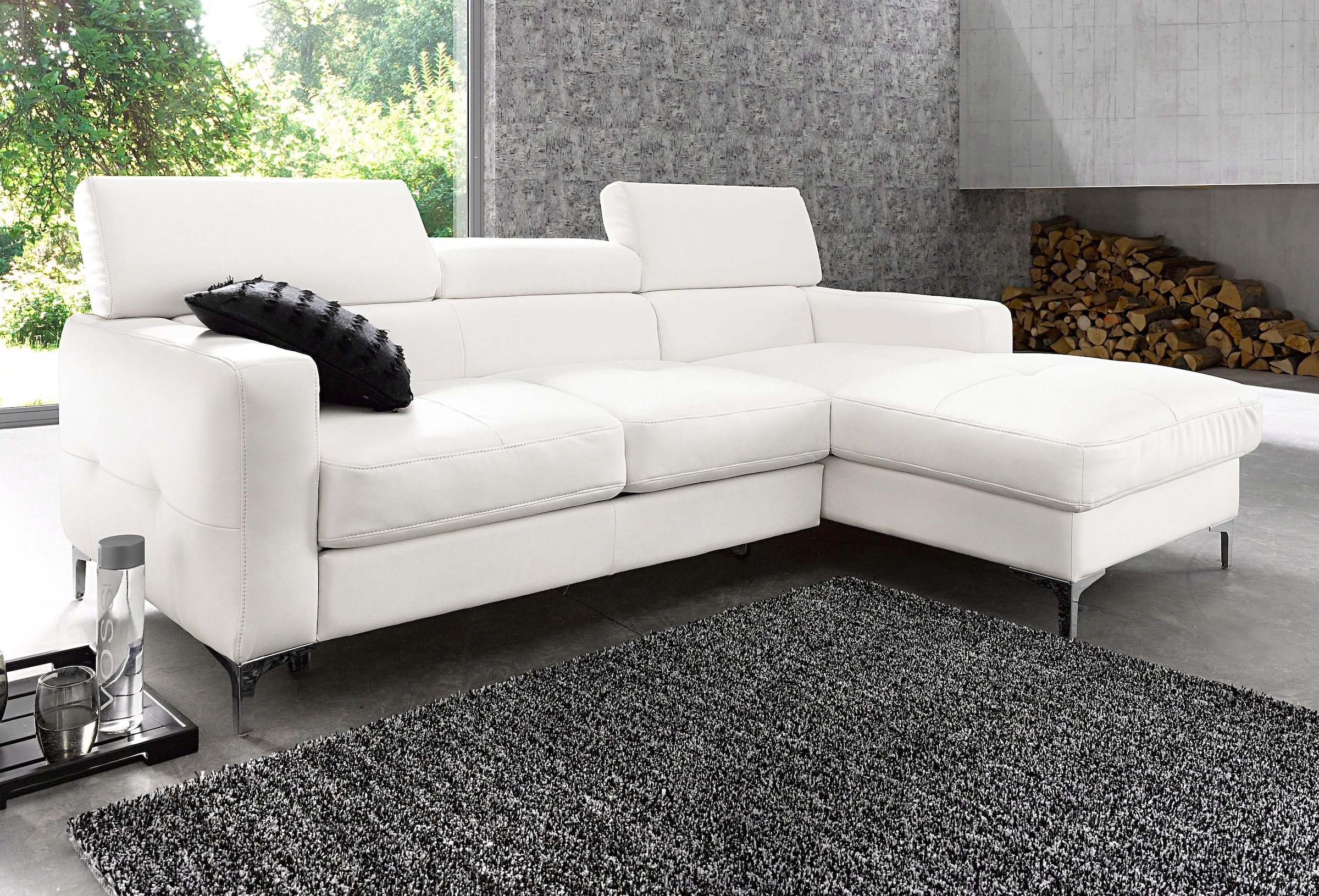 COTTA Ecksofa »Sammy L-Form«, wahlweise mit Bettfunktion