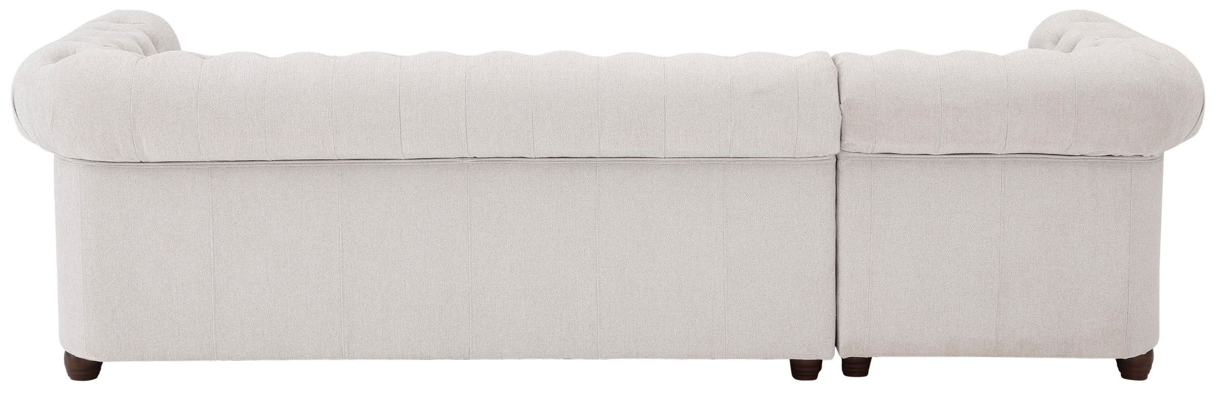 Home affaire Chesterfield-Sofa »New Castle L-Form«, hochwertige Knopfheftung in Chesterfield-Design, B/T/H: 255(171/72)