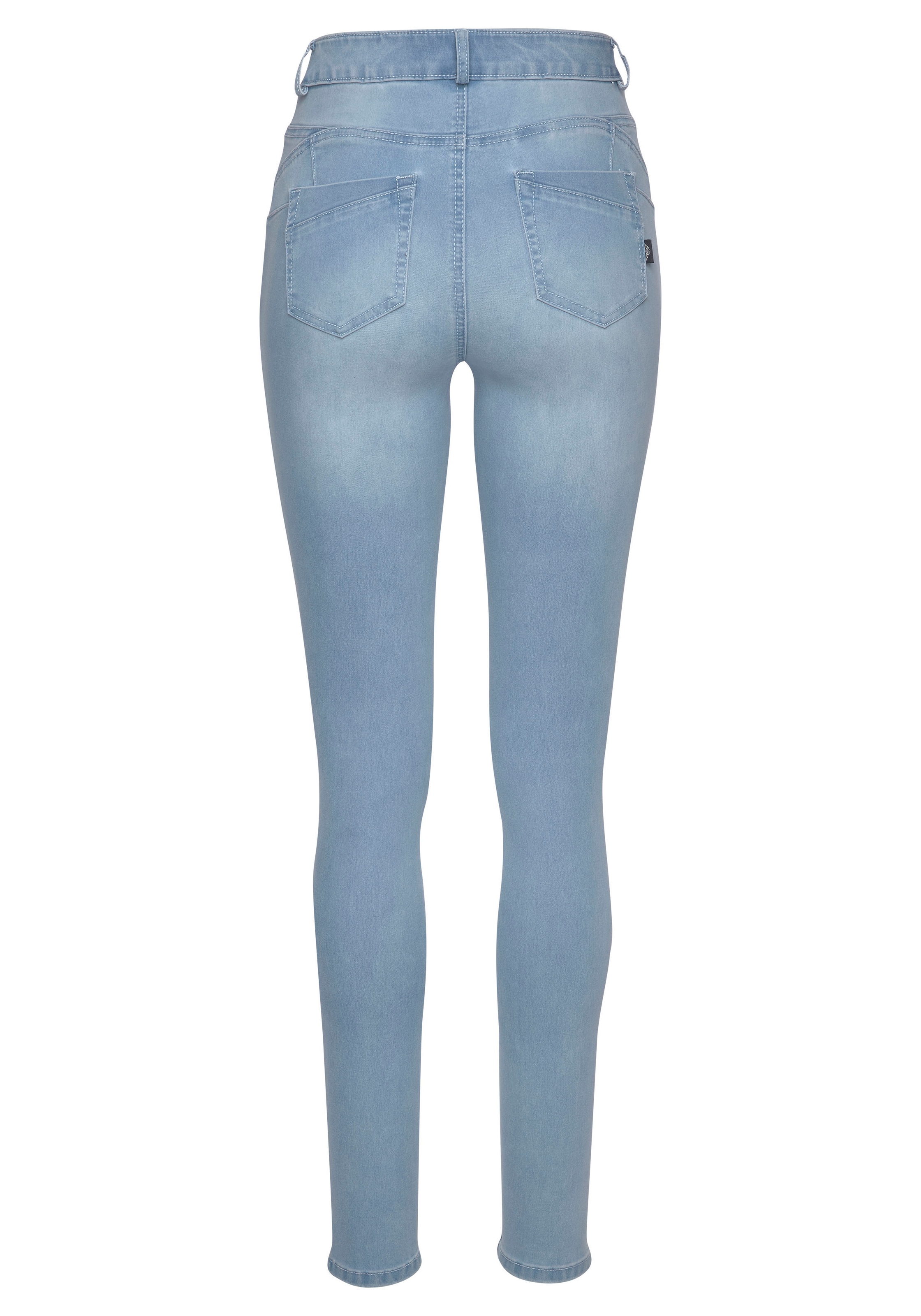 Arizona bei Skinny-fit-Jeans mit Waist »Ultra High Shapingnähten Stretch«, ♕