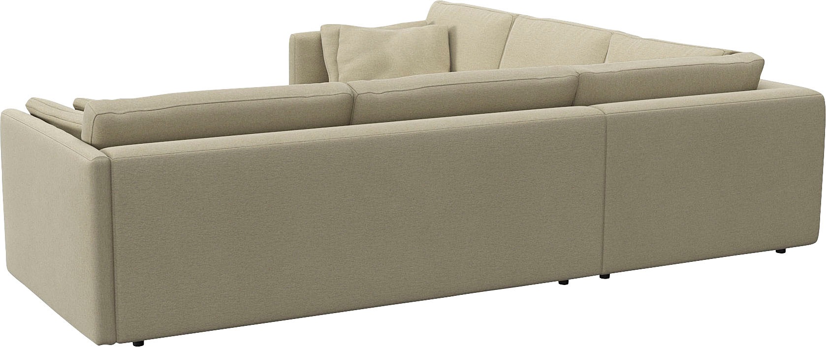 FLEXLUX Ecksofa »Lovane, elegant und zeitlos, bequem, L-Form«, Weich & anschmiegsam, große Sitztiefe auf Kaltschaum, Dekokissen inkl.