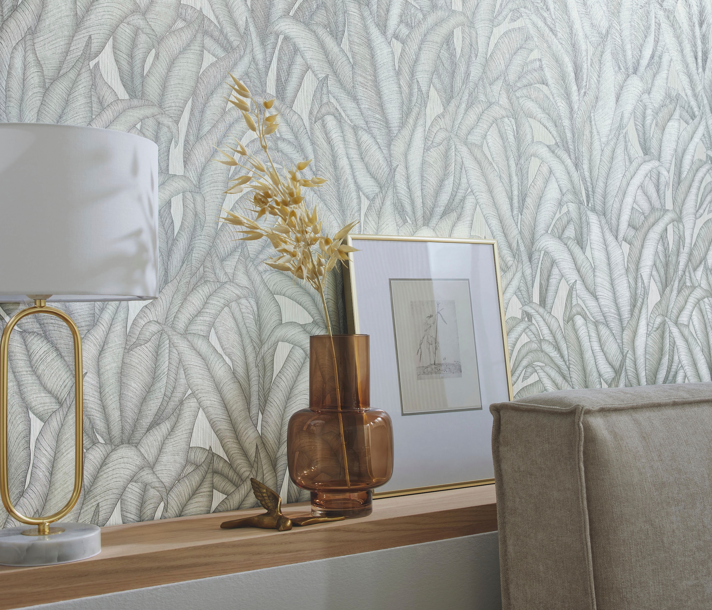 Fashion for walls "Sansibar" floral geprägt Phthalate frei