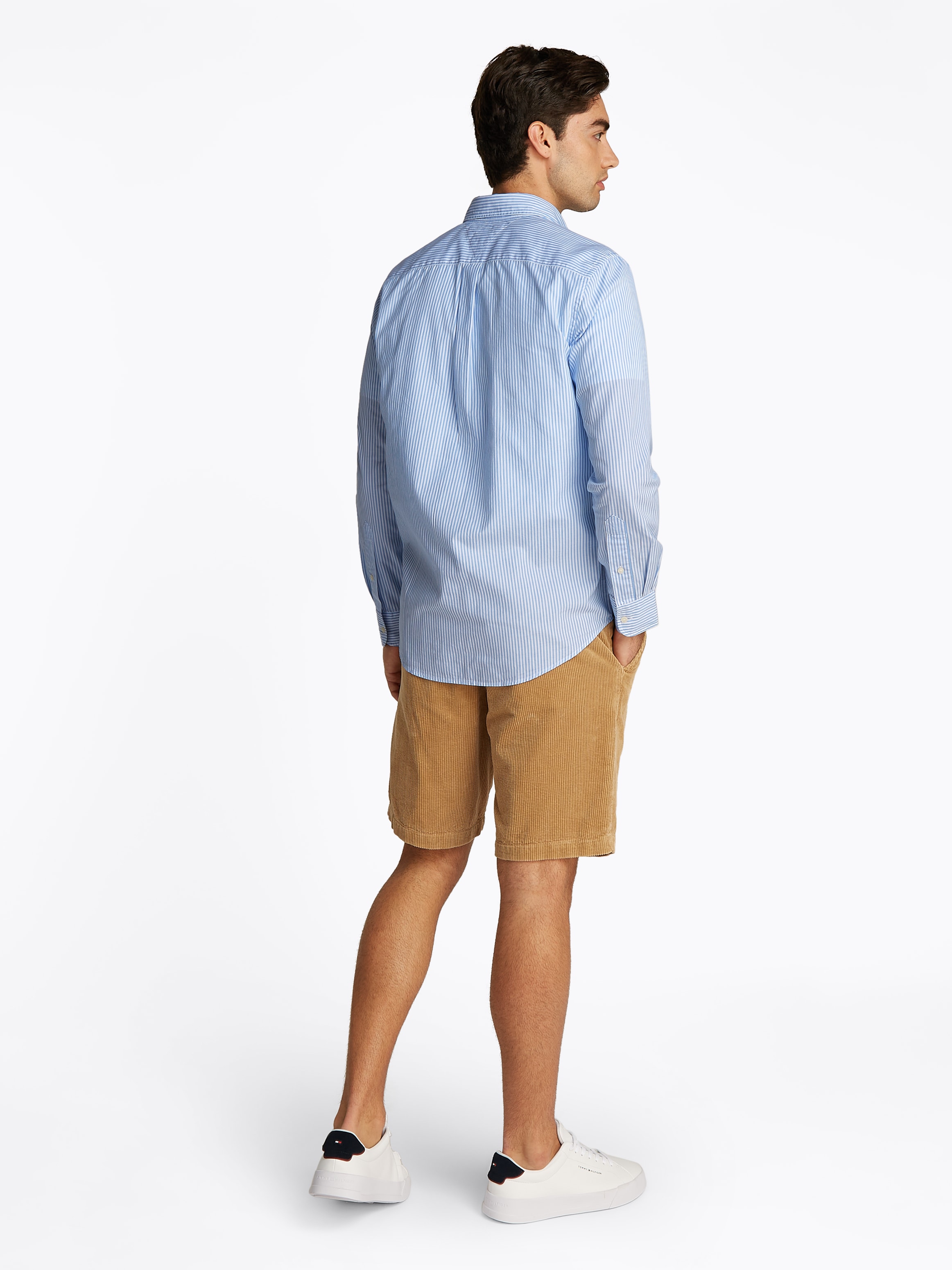 Tommy Hilfiger Langarmhemd »FLEX POPLIN CLASSIC STP RF SHIRT«, mit Sreifenmuster