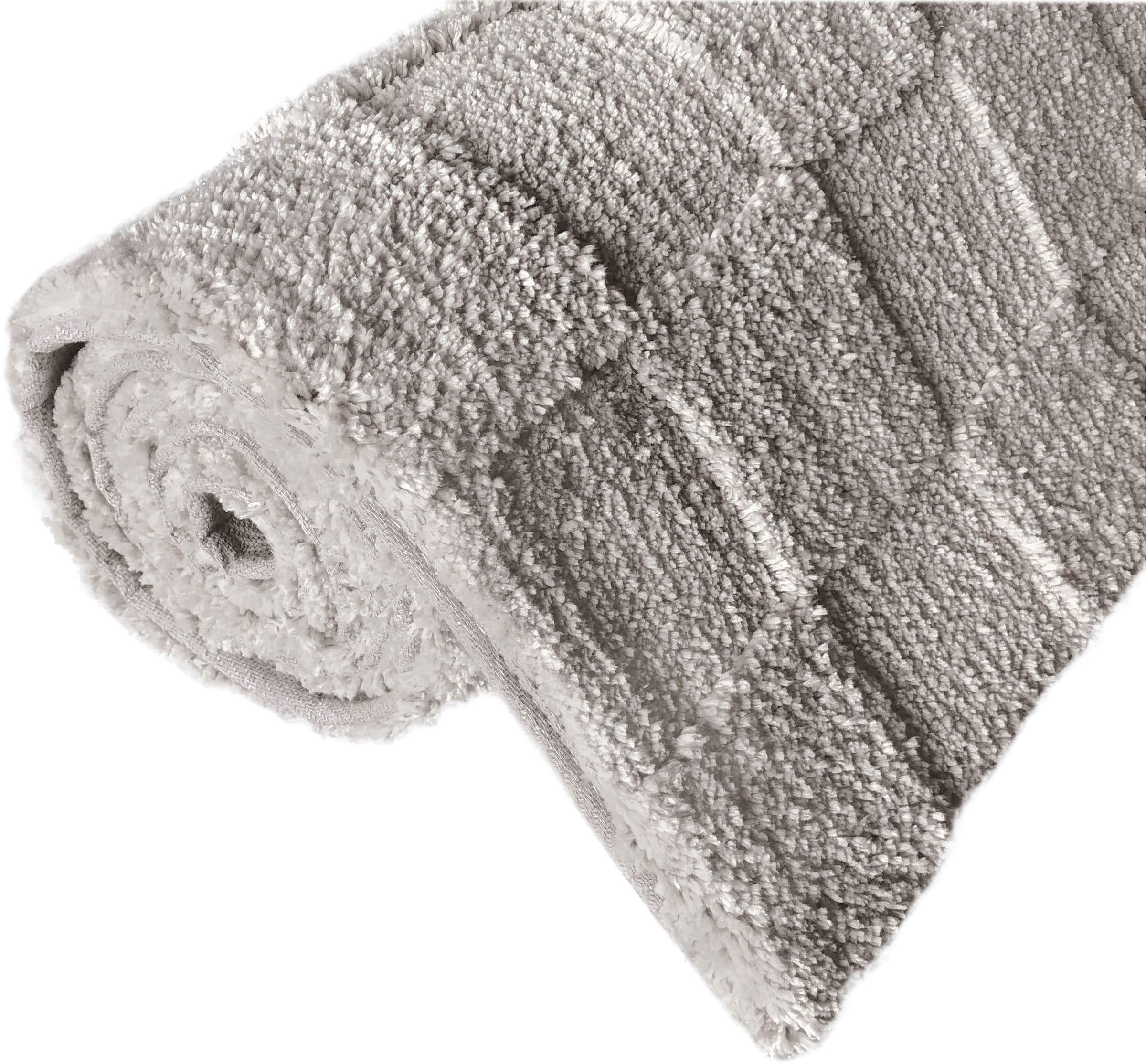 LeGer Home by Lena Gercke Teppich »Esmé, Hochflor-Teppiche, weich, Boho«, rechteckig, 23 mm Höhe, Hoch-Tief-Struktur, Uni, Kästchen, Wohnzimmer, Schlafzimmer, Esszimmer